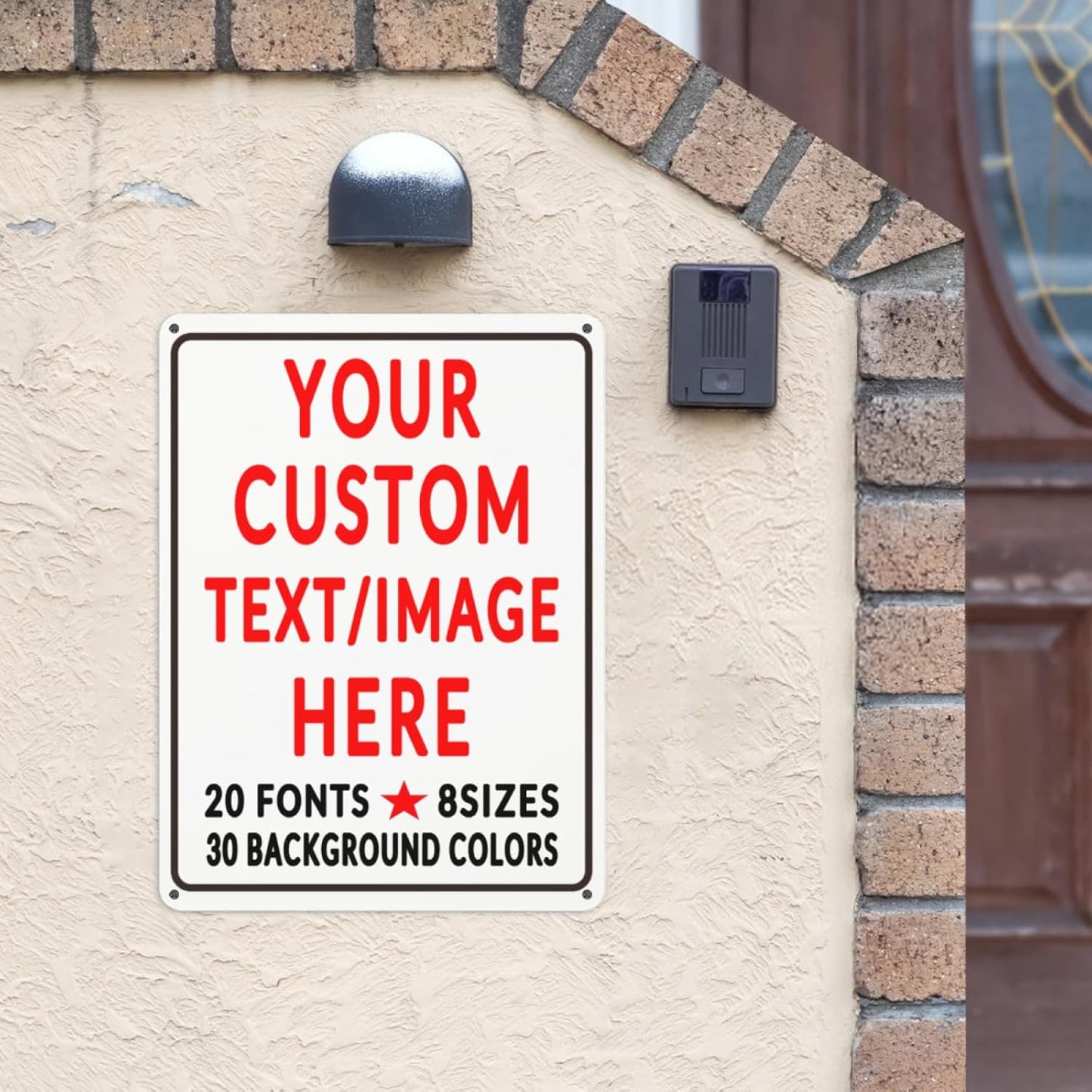 Custom Sign Personalized Custom Metal Sign, Customize For Office, Business, Workplace, Office, Home, Delivery Signs 6x8