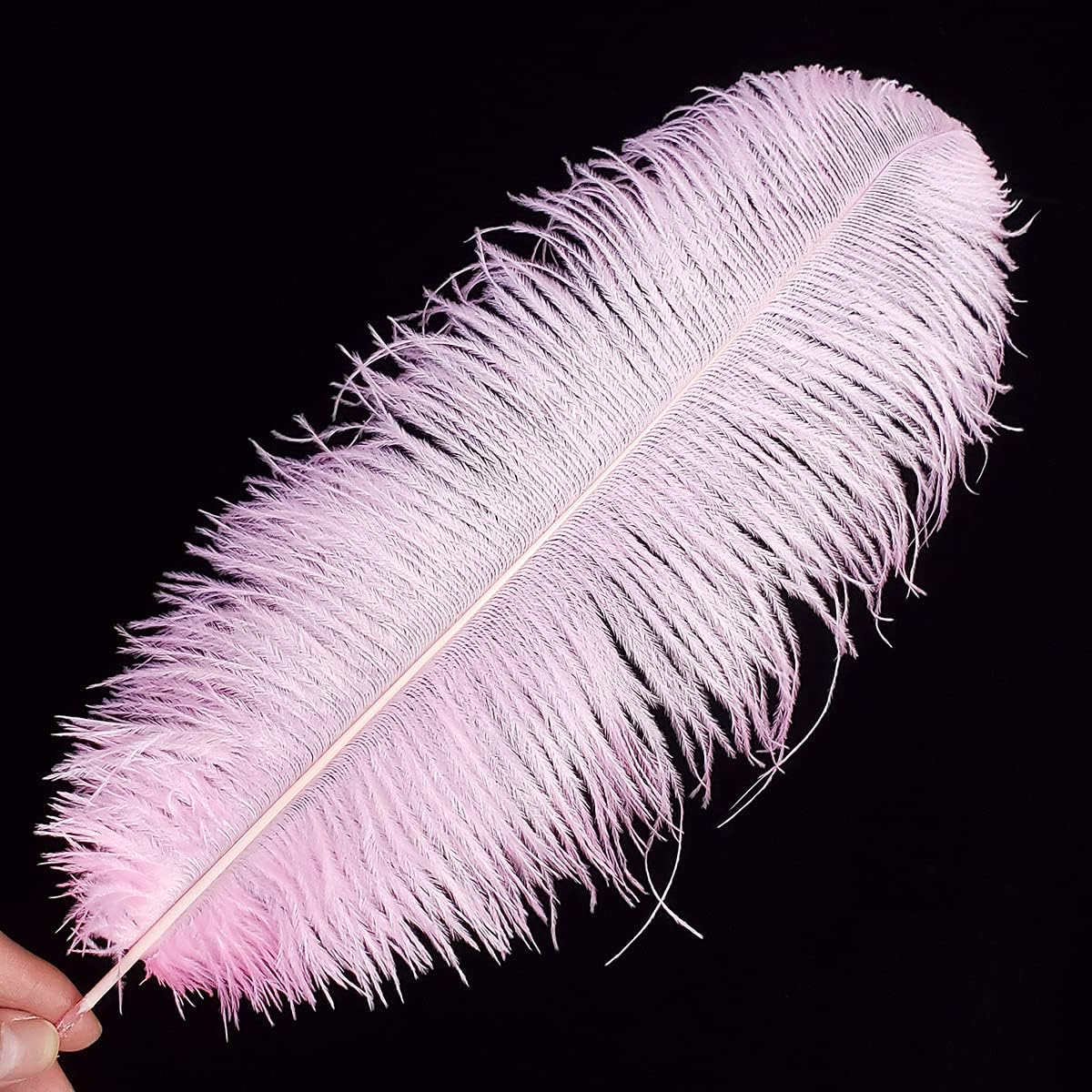 Happy Feather 16-18 inch Pink Ostrich Feathers Craft for Wedding Party Centerpieces Home Decoration DIY Craft Pack of 10