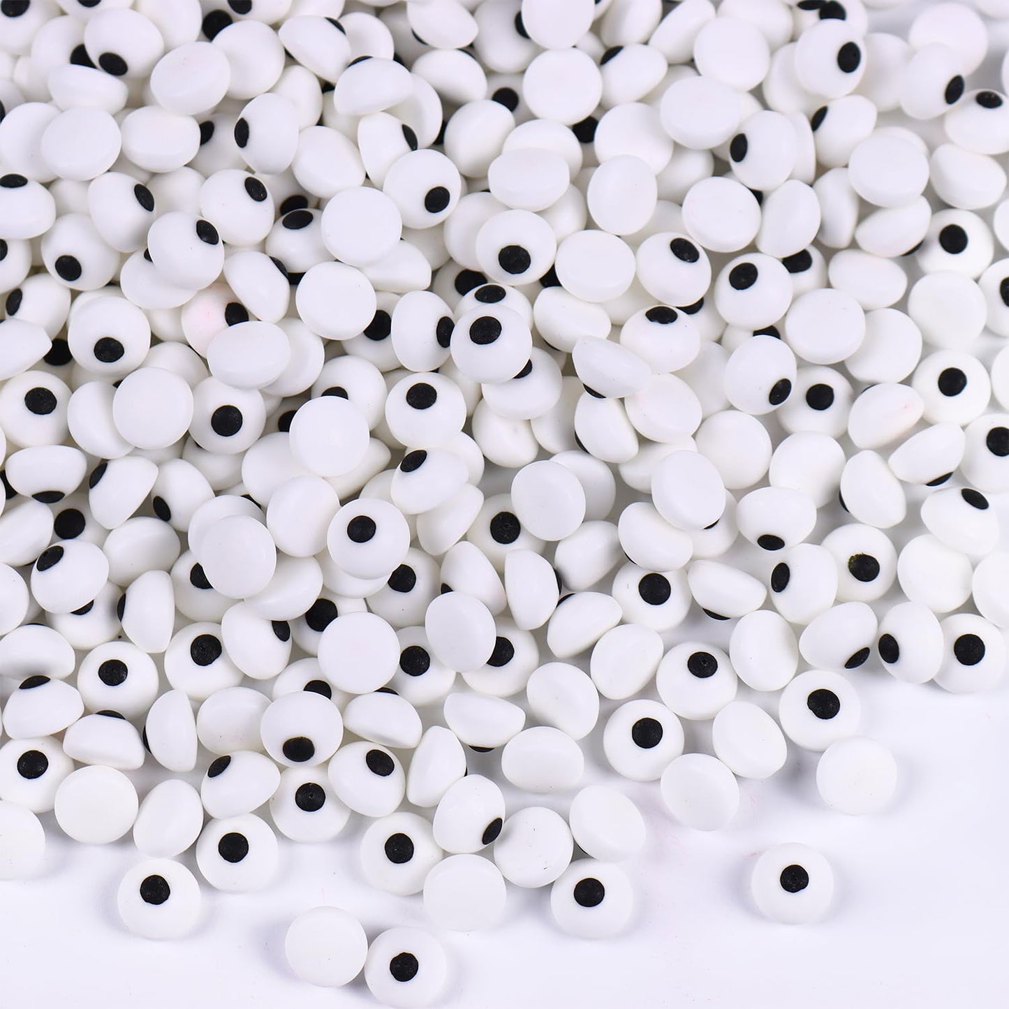 Candy Eyeballs, 0.4in/10mm Edible Eyes Sprinkles, Halloween Sprinkles, Candy Eyes for Decorating, Perfect for Cake, Cupcake, Macaron, Baking, Ice cream, and Cookies(4.23 oz Edible Eyeballs)