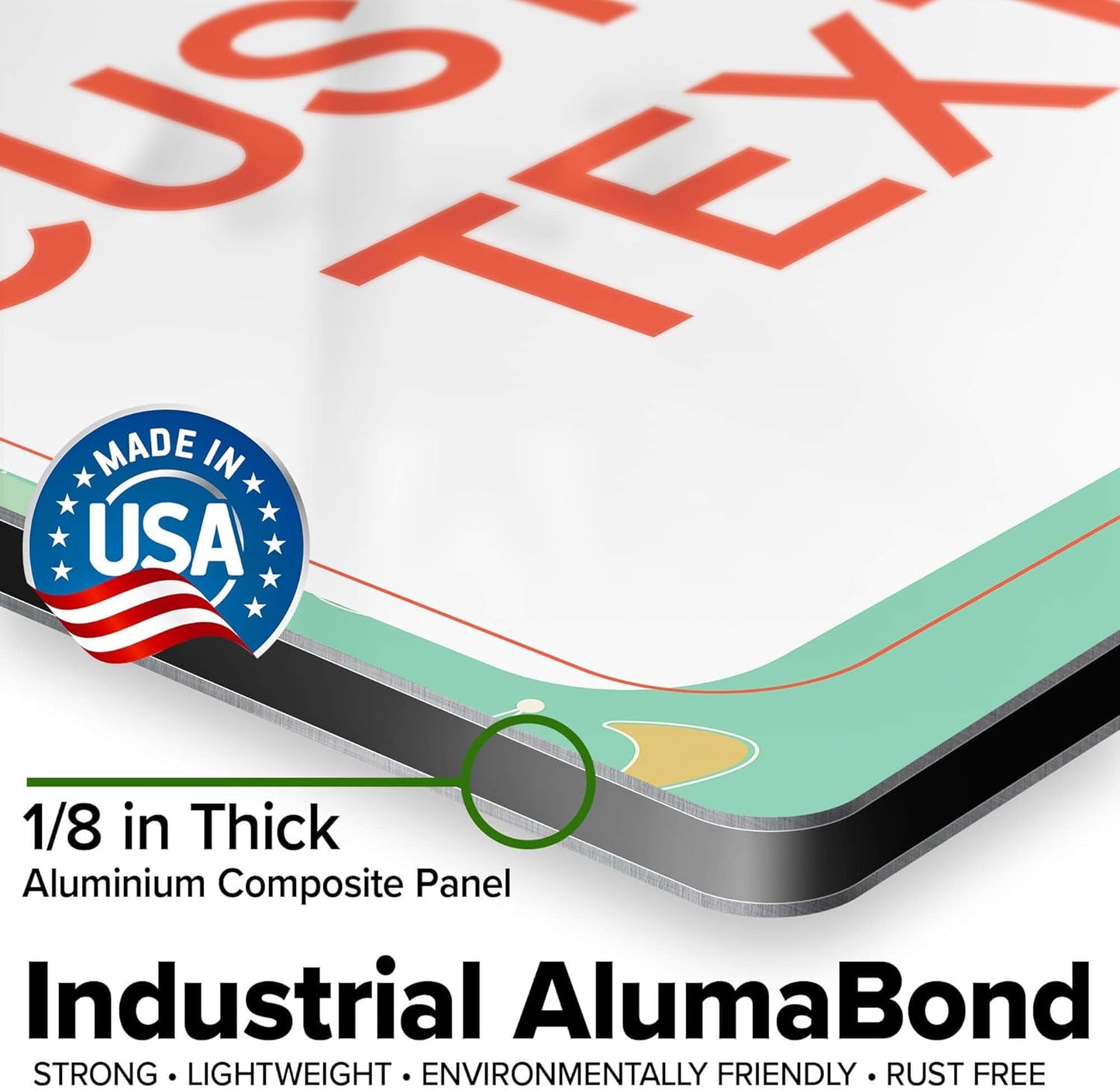 Custom Sign, Custom Street Sign, 11 Font Colors, 13 Font Styles, 4 Hole Options, 22 Sizes, 12x12 Inches, Rust Free DiBound, Fade Resistant, Made in USA by My Sign Center (Mid-Century Modern 2)