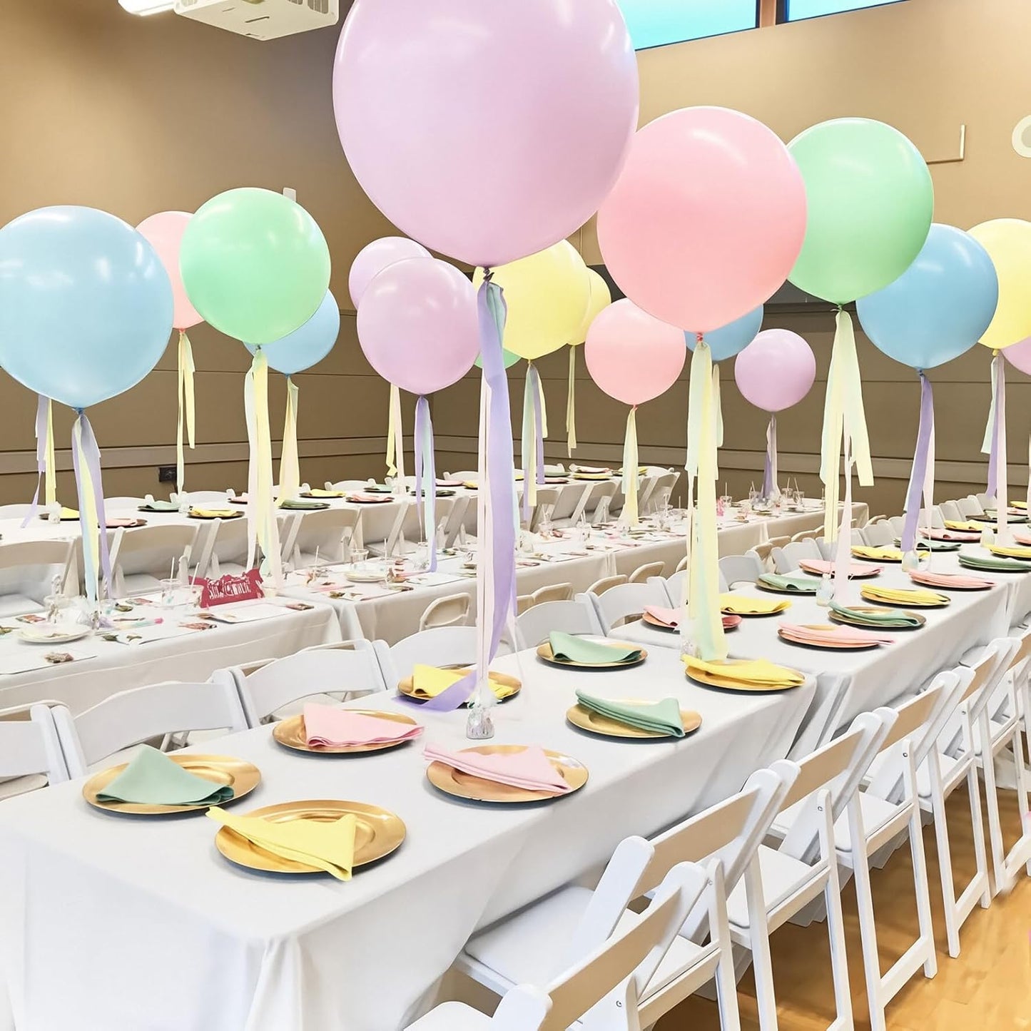 30 pcs Pastel Colorful Balloons 18 Inch - Large Thick Latex Balloon for Birthday Bridal Shower Wedding Party Decorations