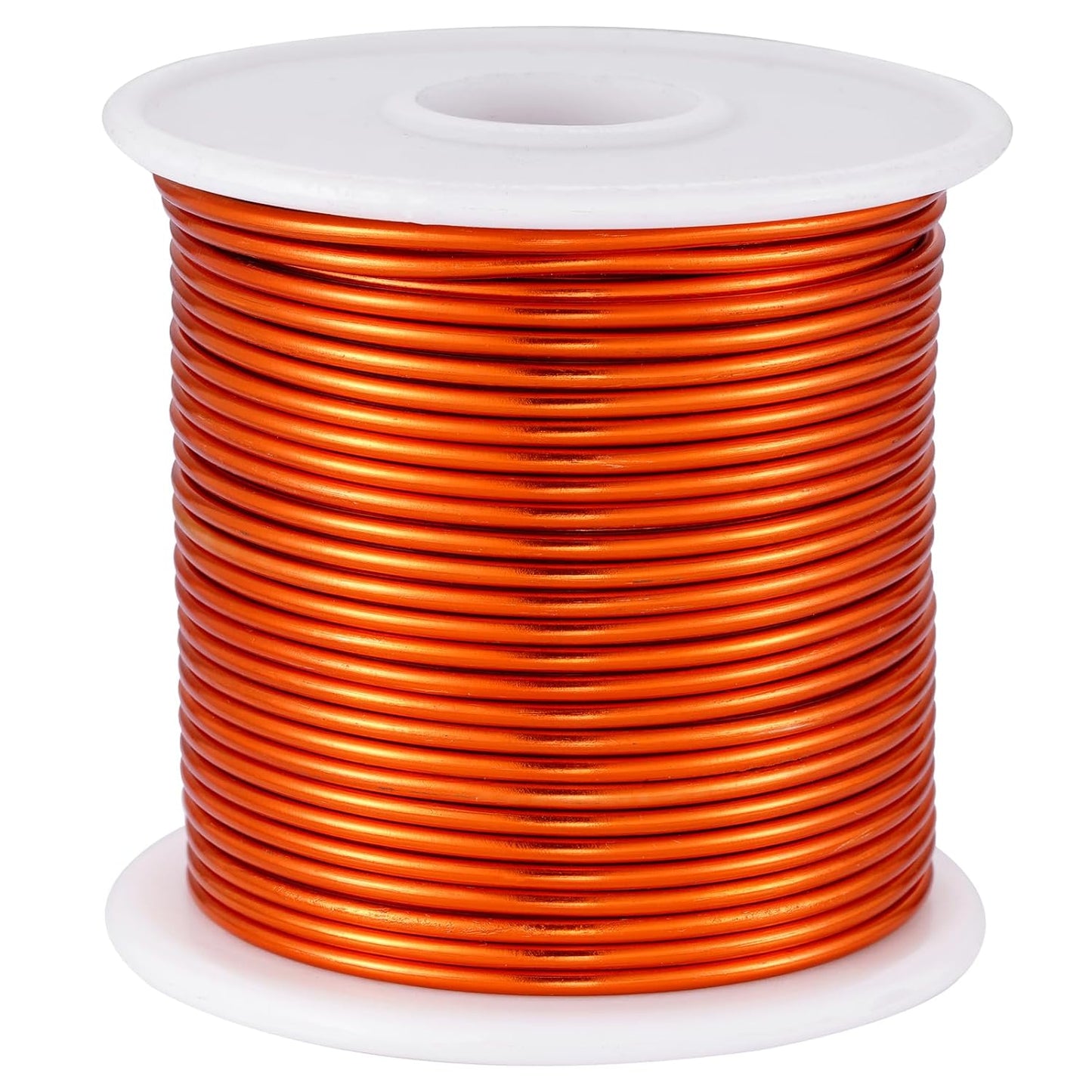 12 Gauge Orange Aluminum Craft Wire (105FT) - Anodized for Jewelry Making, Beading Floral, Plant Gardening, Sculpting & Modeling Craft Wire (Orange #12, 2mm)