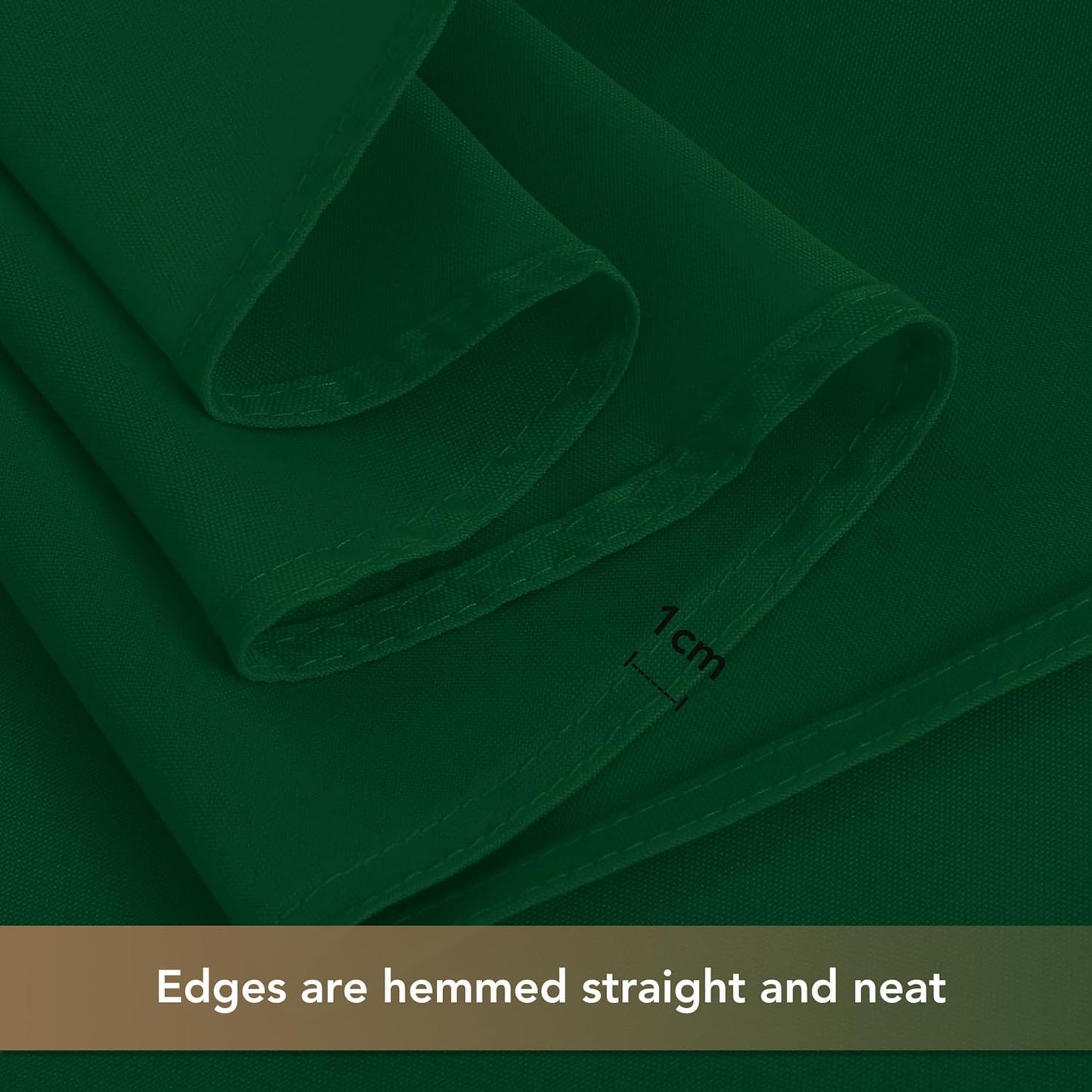 sancua Small Square Tablecloths 36x36 Inch - Hunter Green Table Cloth for Square or Round Tables, Washable Polyester Fabric Table Cover for Christmas Nightstand End Bedside Tables