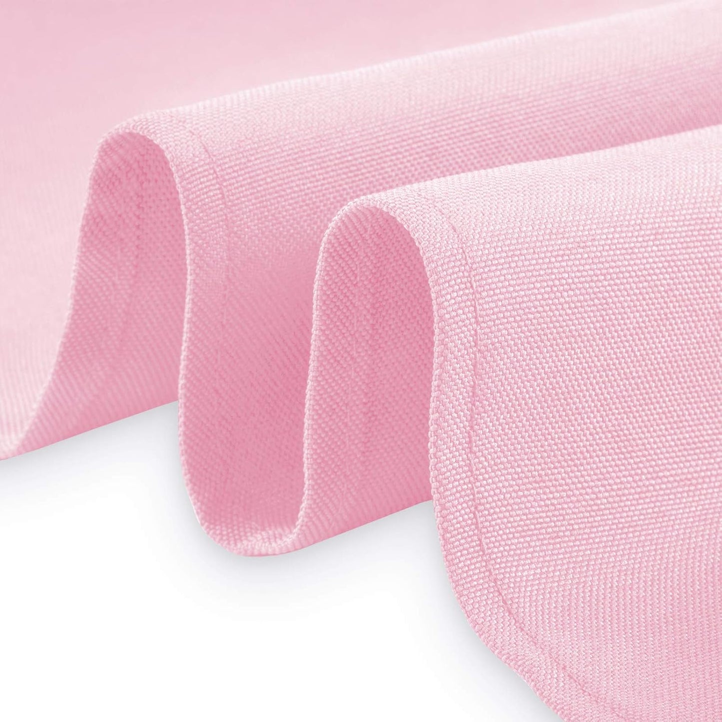 Lann's Linens - 10 Premium 120" Round Tablecloths for Wedding/Banquet/Restaurant - Polyester Fabric Table Cloths - Pink