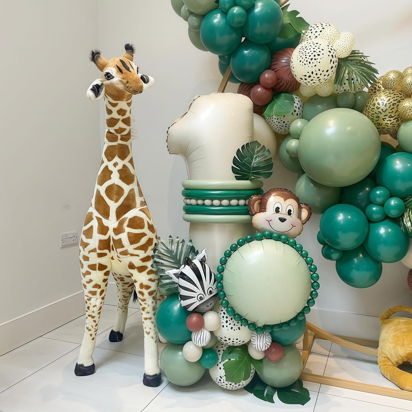 Cream 0 Balloon Number 40 Inch Cream White Number 0 Balloon Helium Mylar 0 Balloon for Birthday Party Decoration