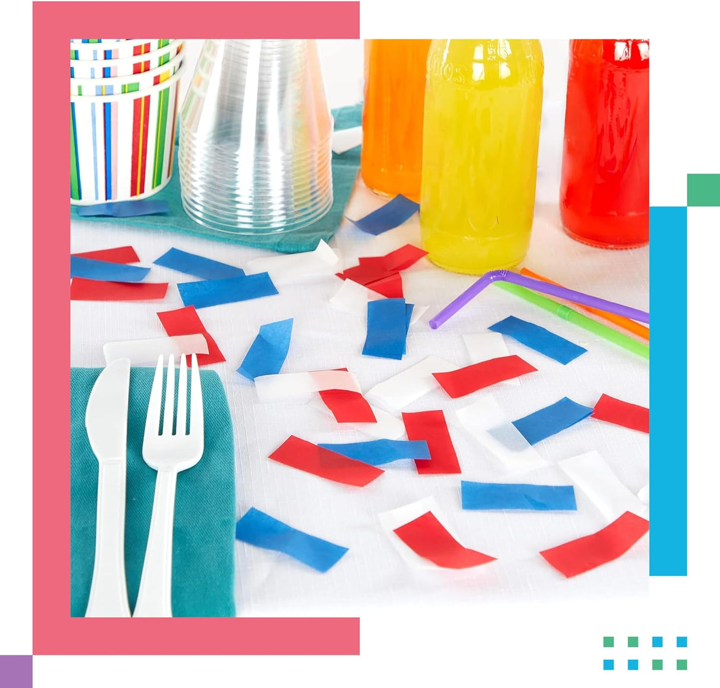 Rectangular Black Biodegradable Confetti – Fluttering Tissue Paper Confetti for Cannon and Launcher use - Best for Wedding, Birthday, Parties and Live Events - 1 lb, 16 oz