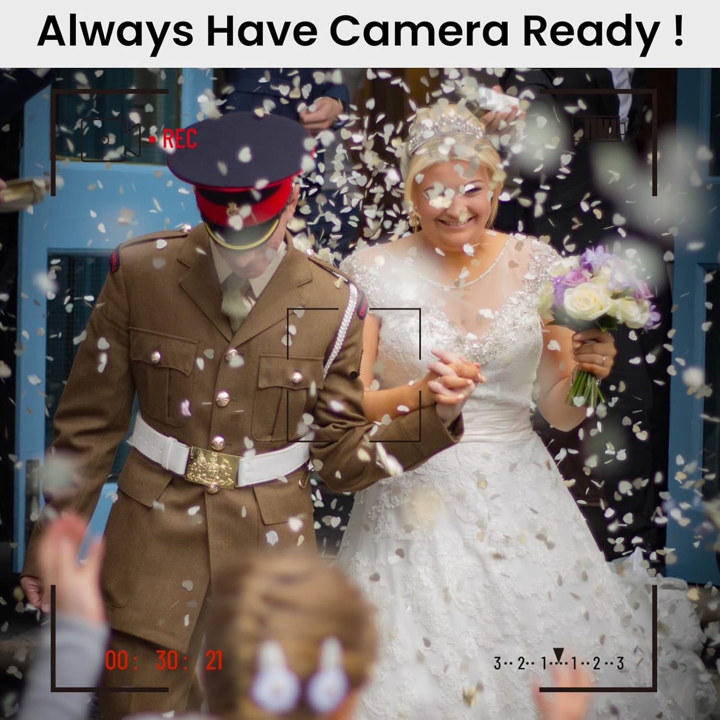 12 Inch Confetti Cannons (6 Pack) – Silver Mylar Confetti Poppers - Air Powered Party Poppers Confetti Shooters for Birthday, Wedding, Graduation, Christmas, New Year Celebrations