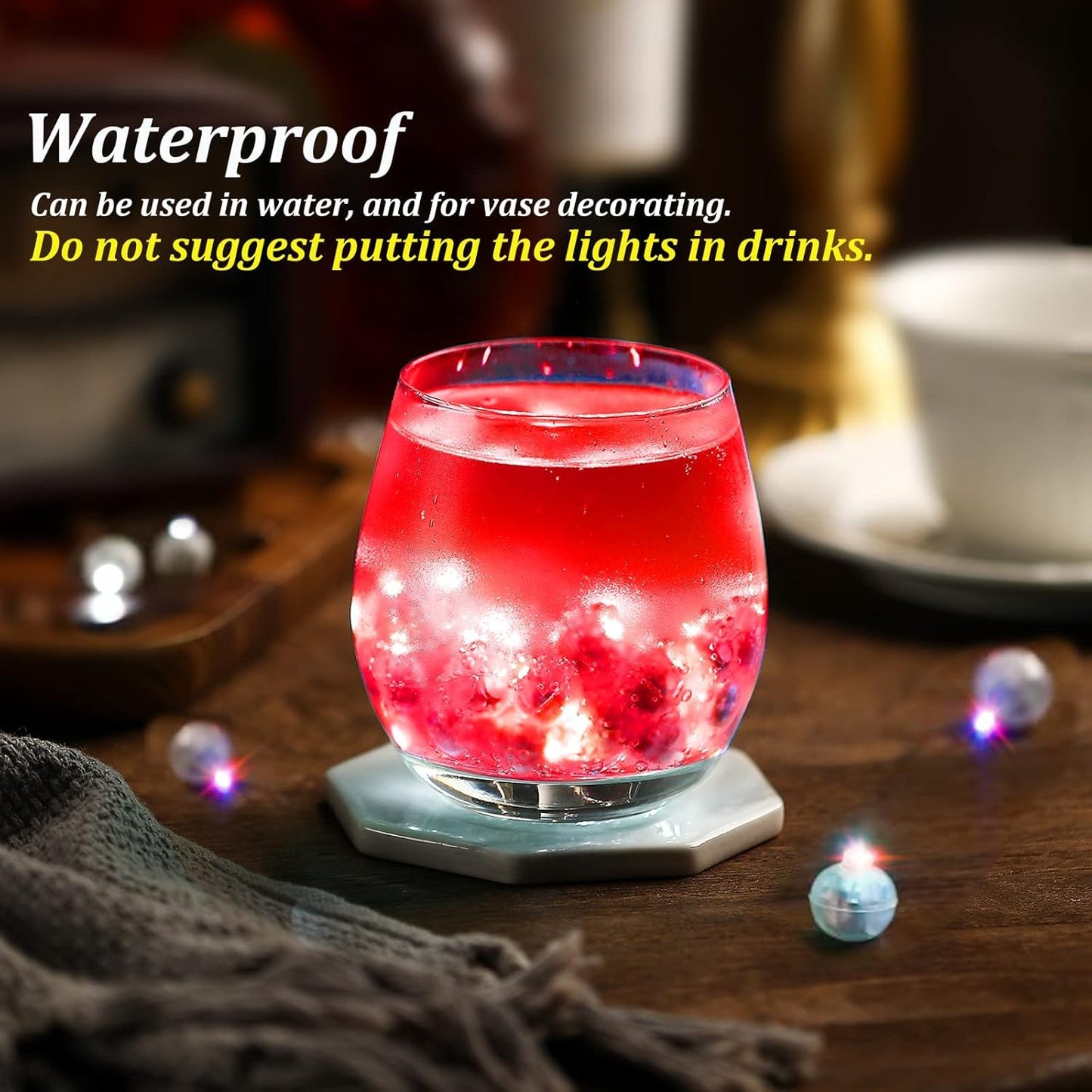 100PCs Mini Led Lights, Led Balloons Light up Balloons for Party Decorations Neon Party Lights for Paper Lantern Easter Eggs Birthday Wedding Halloween Christmas Decoration - Blinking Red