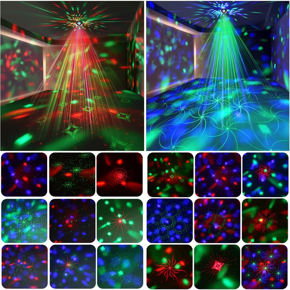 Disco Ball Lights for Parties, Party Dj Lights 3 Magic Ball Sound Activated Strobe Stage Disco Dj Light with Remote Control for Home Karaoke Dance Birthday Wedding Club Party Decoration