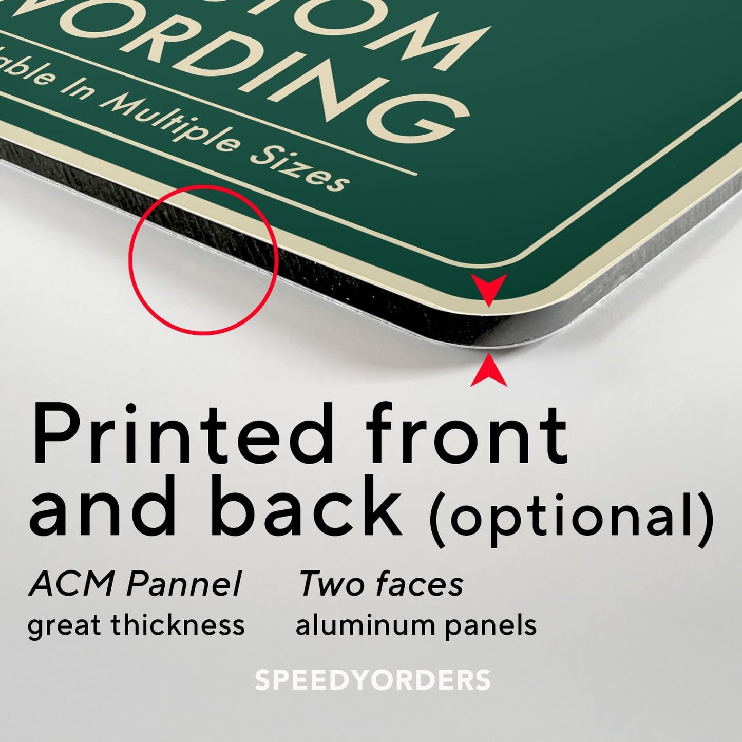 Custom Personalized Metal Signs - Aluminum Driveway Sign, Waterproof Roll-On, Forest Green 8x8 in