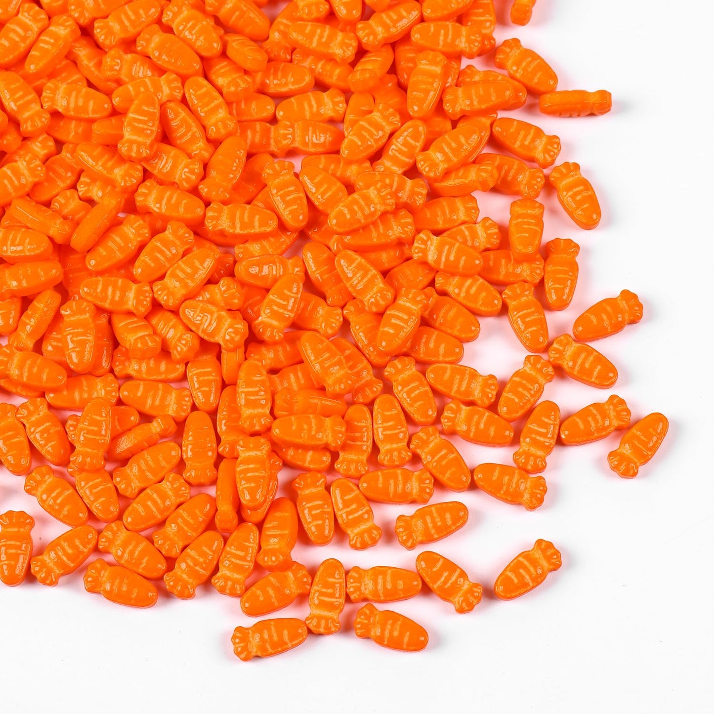 Edible Carrot Sprinkles for Cake Decorating, Carrot Cake Decorations for Easter Cupcakes, Carrot Cake, Macaron, Ice Cream Topping, Cookies(120g/4.23oz)