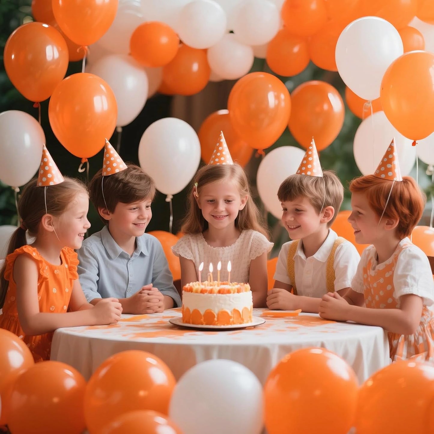 KAWKALSH Orange Balloon 12 Inch, 110pcs Latex Party Balloons Helium Bright Color for Birthday Baby Shower Wedding Party Supplies Arch Garland Decoration