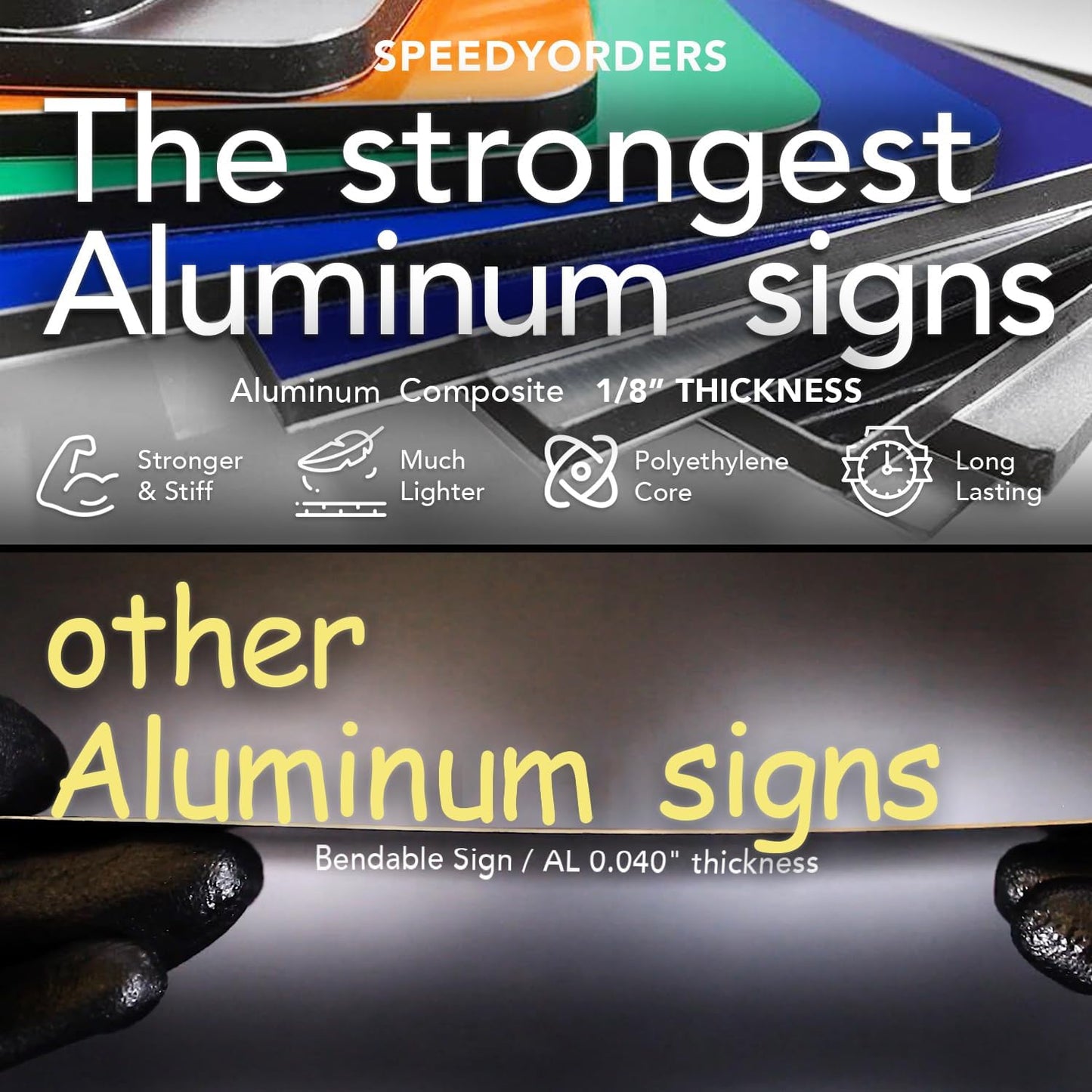 Custom Outdoor Metal Sign, Personalized Aluminum Safety and Business Signs, Waterproof (Picture, 30x24 In) - White