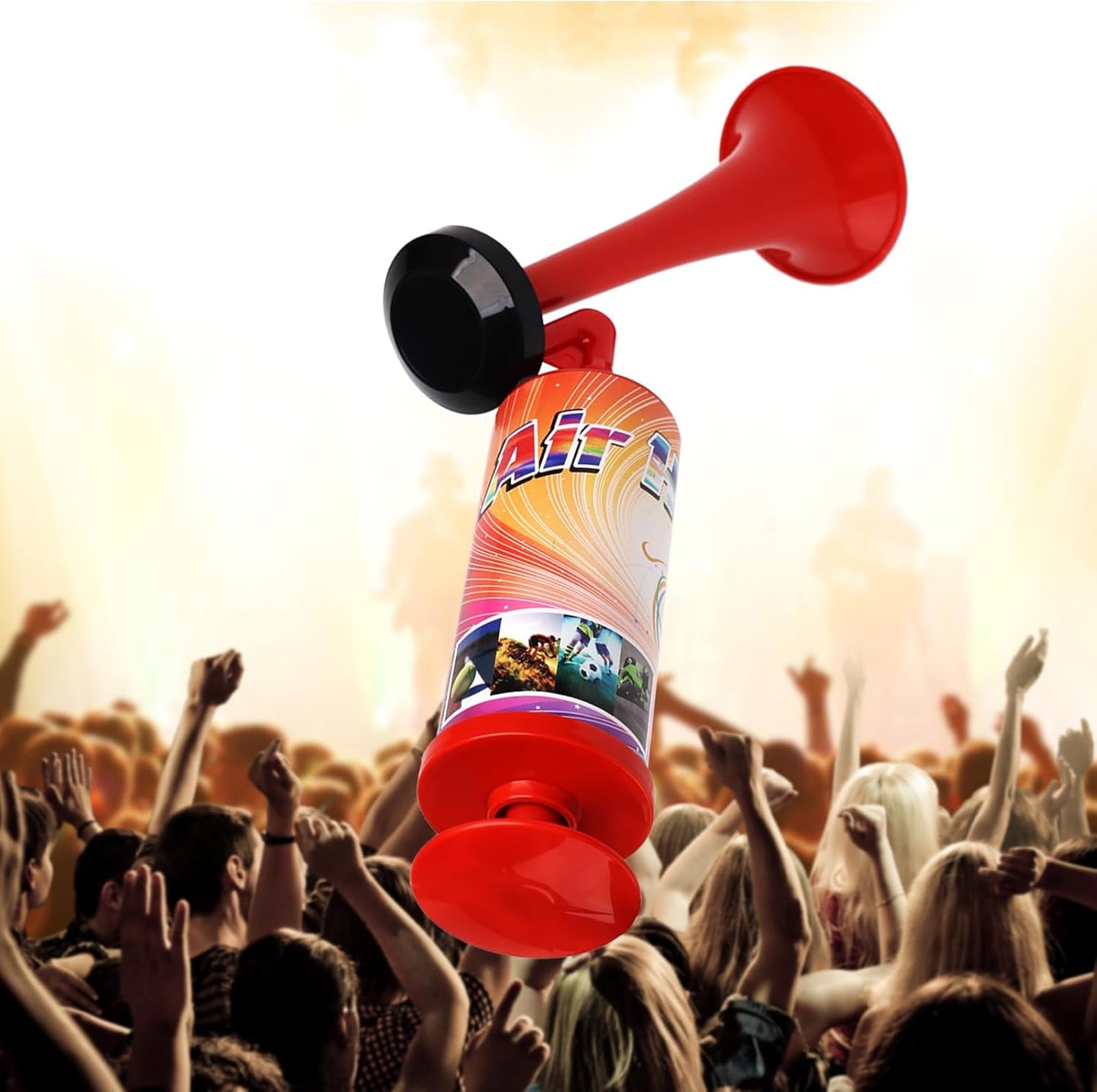 Boat Air Horn Air Horns for Safety for Wild Animals Portable Air Pump Horn Sports and Marine Signal Safety Horn Party Air Horn(ABS large handheld horn 2PCS)