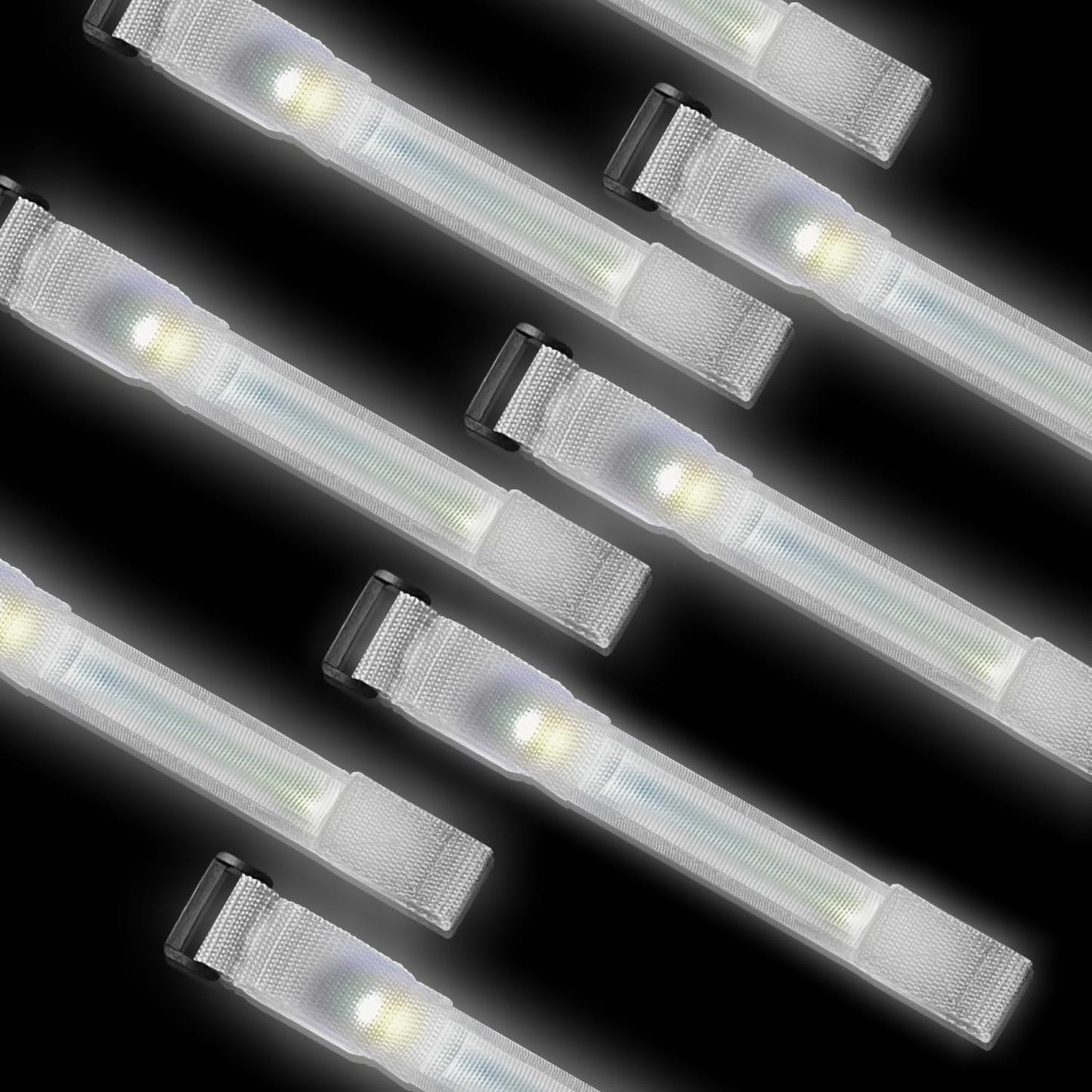 8 Pack LED Bracelets Light Up Wristbands,Glow Flashing Wristbands Glow in The Dark Party Supplies for Party, Festivals, Sports, Camping,Night Events (White)