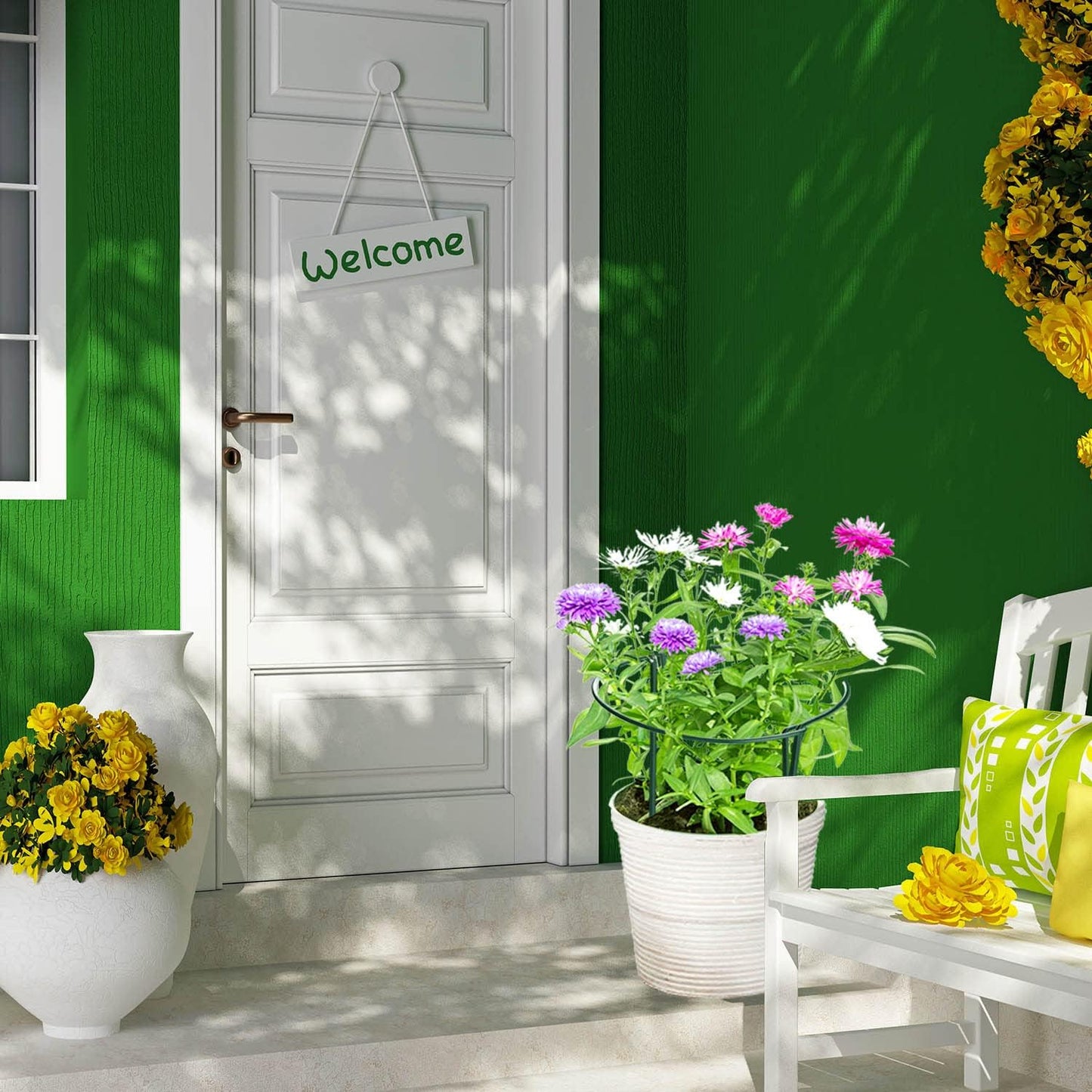 HiGift 16 Pack Plant Support Stakes, Half Round Metal Garden Plant Stake Indoor Peony Cages and Supports, Green Plant Support Ring Border for Tomato,Hydrangea,Flower Outdoor (10" Wide x 15.8" High)