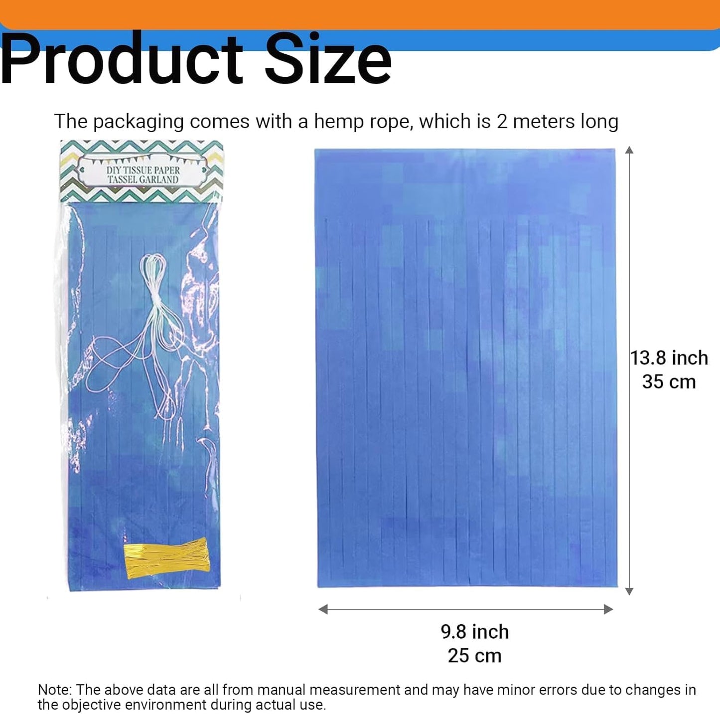 Pink Party Decorations,Hot Pink Light Pink and Pink Paper Tissue Tassel Garland Banner,15 Pcs