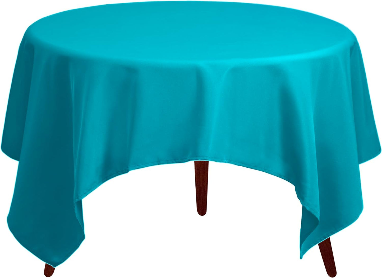 Gee Di Moda Square Tablecloth - 52 x 52 Inch Caribbean Table Cloth for Small Square or Round Tables - Heavy Duty Washable Fabric - for Buffet Table, Holiday Party, Dinner, Wedding & Baby Shower