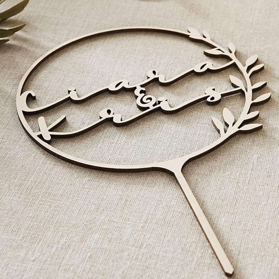 Wedding Cake Toppers, Wedding Cake Toppers Bride and Groom, Custom Cake Topper, Customize Your Own Anniversary Mr and Mrs Cake Topper (Design 1)