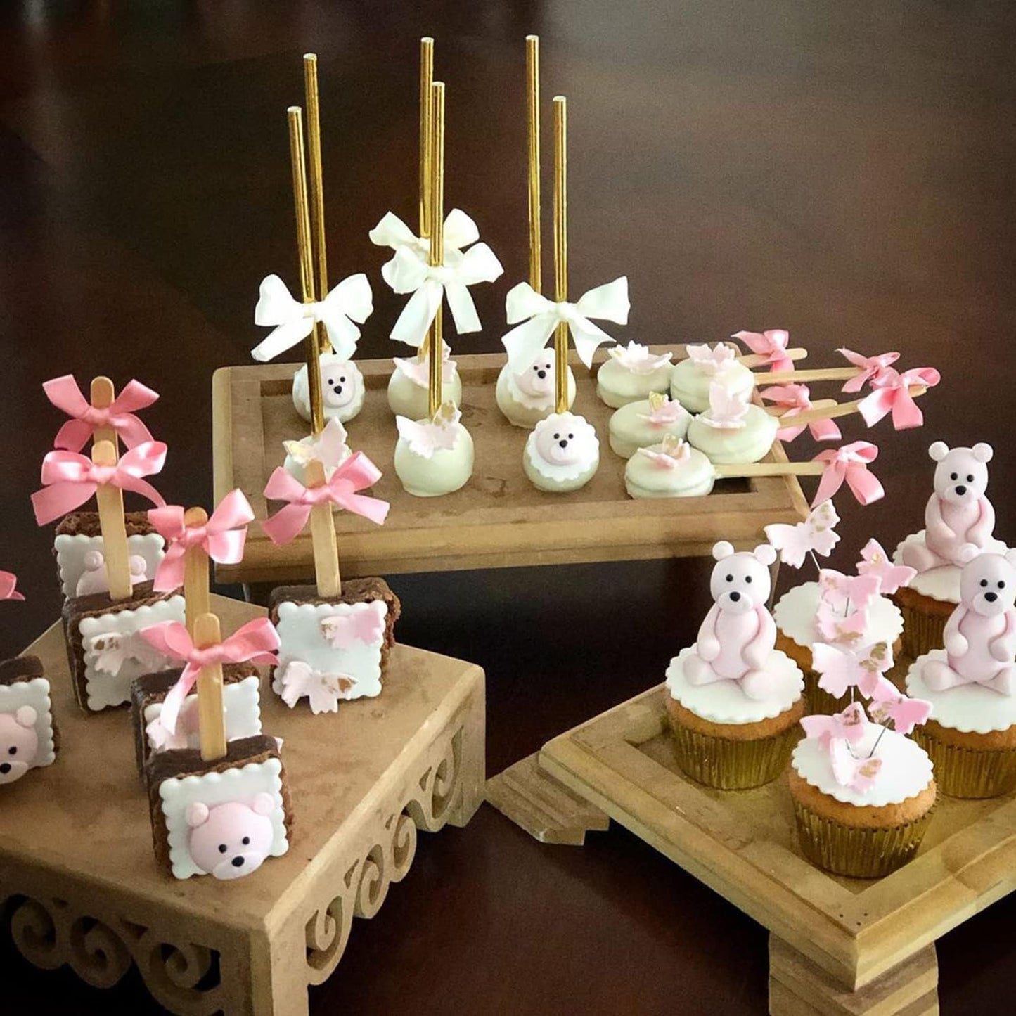 Bear Silicone Molds, AIMEIKI 5 Pcs 3D Bear Silicone Fondant Molds for Chocolate Decorating Cake Candy Gum Paste Polymer Clay Crafting Projects