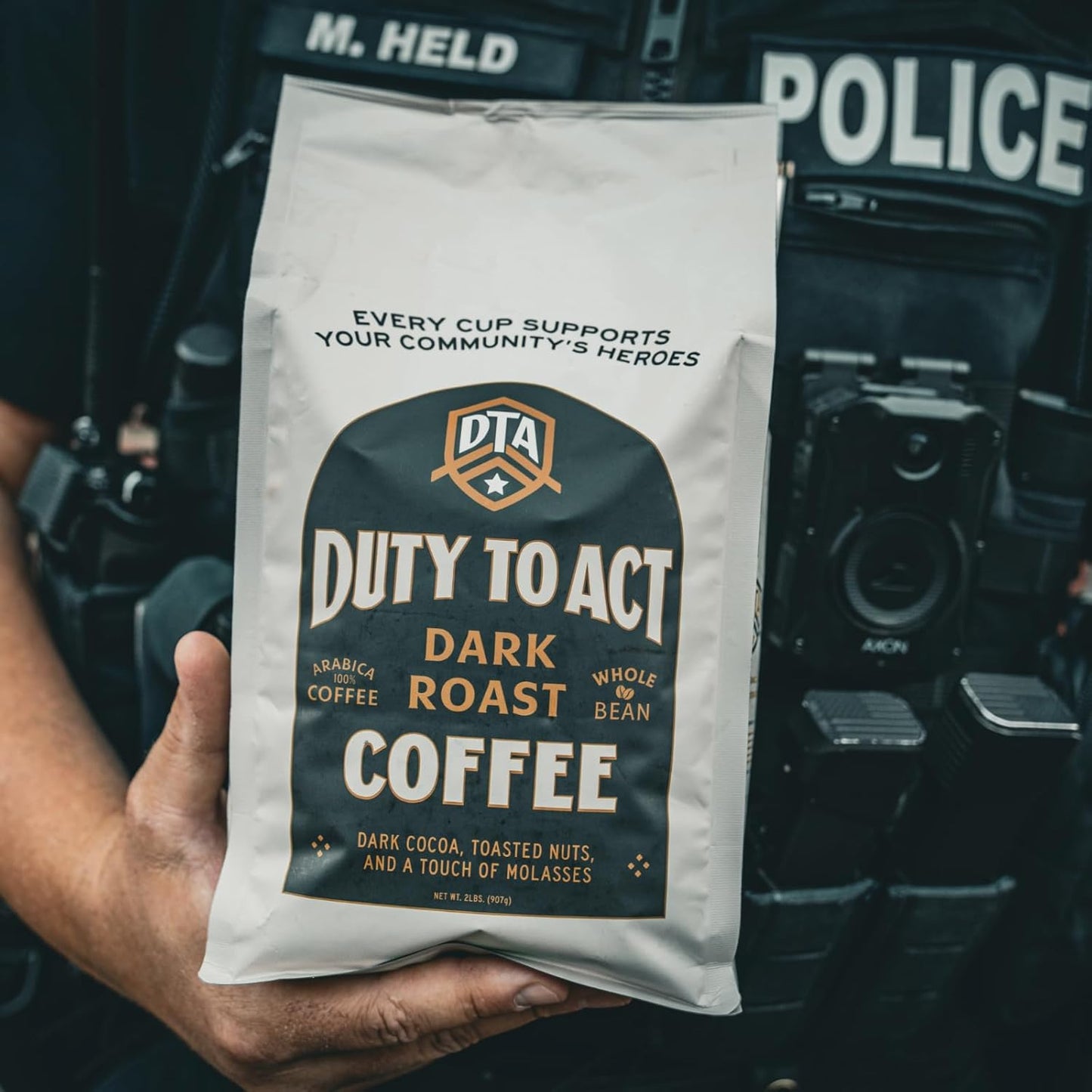 Duty to Act Dark Roast Whole Coffee Beans, 2 lbs (Pack of 6)