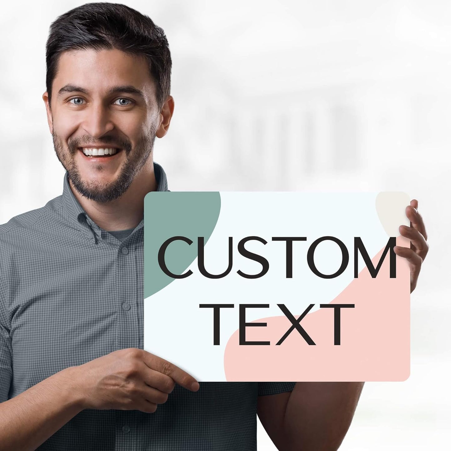 Custom Sign, Custom Street Sign, 11 Font Colors, 13 Font Styles, 4 Hole Options, 22 Sizes, 10x14 Inches, Rust Free DiBound, Fade Resistant, Made in USA by My Sign Center (Minimalist)