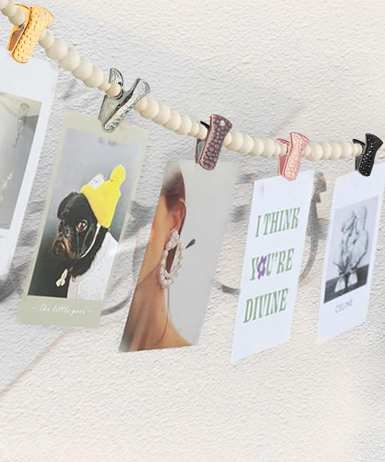 40-Pack Small Alligator Clips with Steel Core & Non-Slip Silicone| Multipurpose Clips for Delicates, DIY Crafts, Office & Home(Rose Gold+Silver)