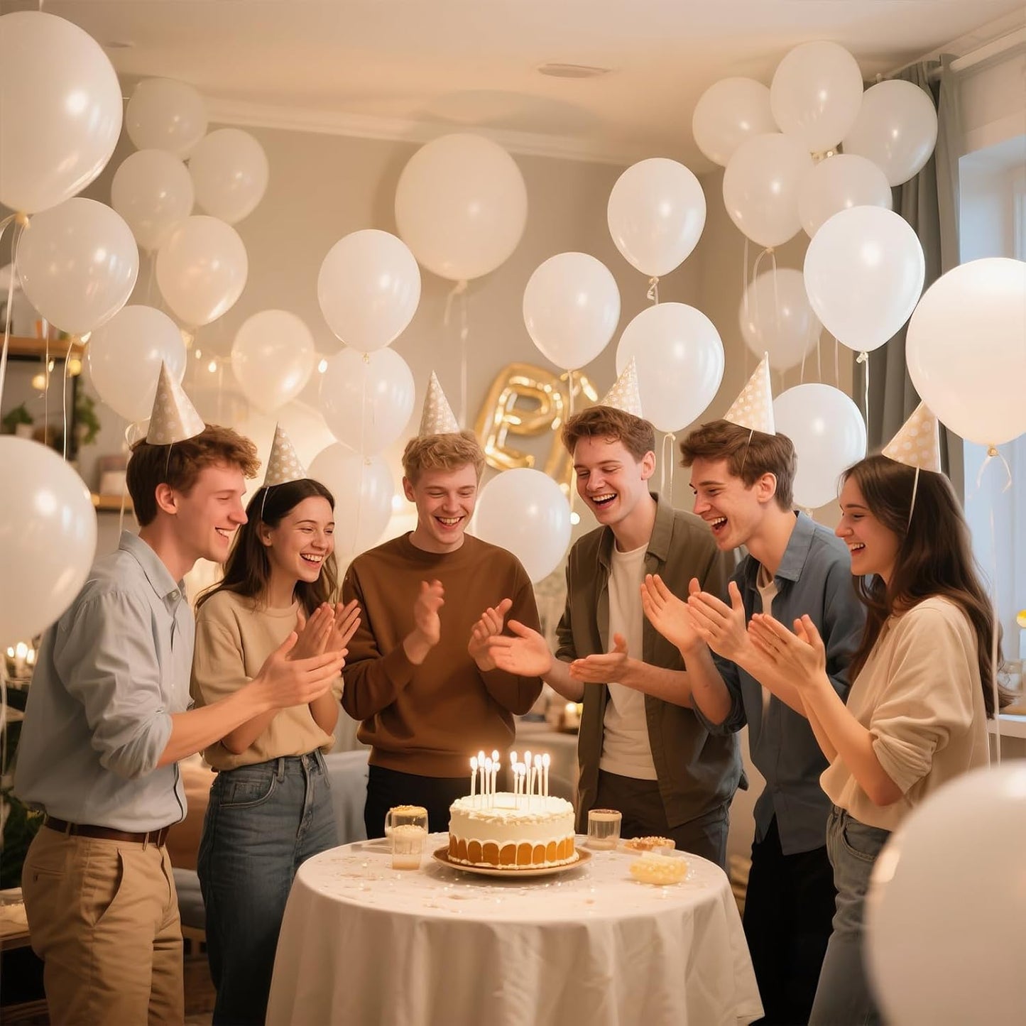 KAWKALSH White Balloon 12 Inch, 110pcs Latex Party Balloons Helium Bright Color for Birthday Baby Shower Wedding Party Supplies Arch Garland Decoration