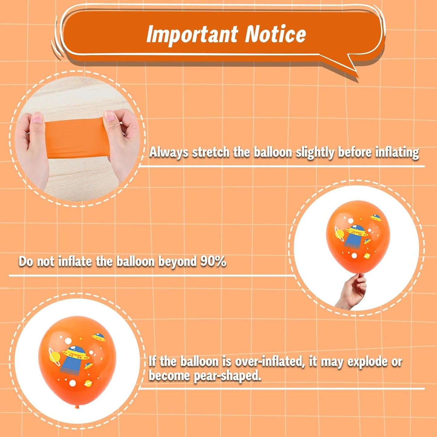 Space Balloons, 12 Inch Blue Black Orange Metallic Silver Confetti Balloons for Boy Space Themed Birthday UFO Party Decorations Baby Shower Graduation Supplies