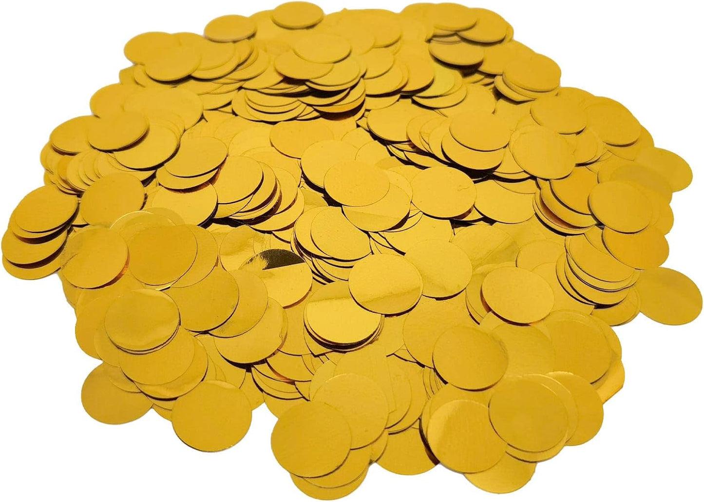 Gold Foil Confetti, Round Dots Foil Glitter Table Confetti, Sparkling for Birthday Wedding Party Decoration (1.5 cm, 1.76 OZ)