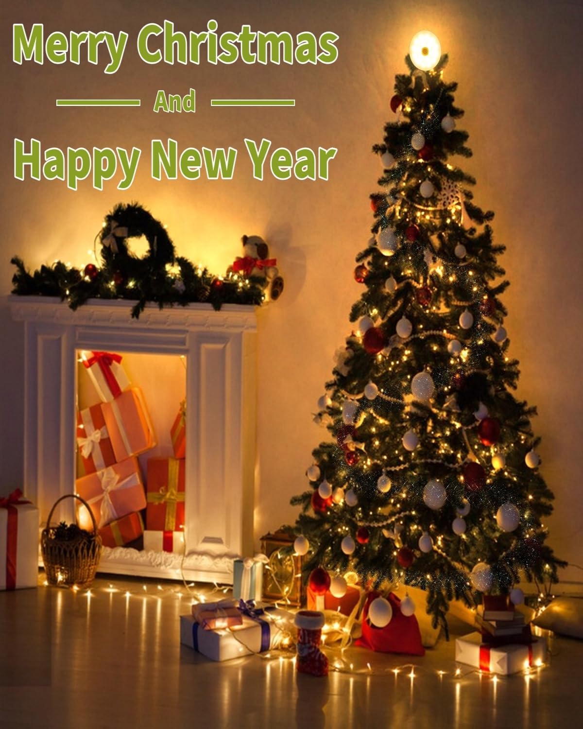 Solar Camping String Lights, 32.8FT Fairy String Lights 130LEDs, 4 In 1 Portable Waterproof Camp Lamp with 8 Mode, Hanging Rechargeable Tent Lantern for Awning Garden Yard Party Christmas Decorations