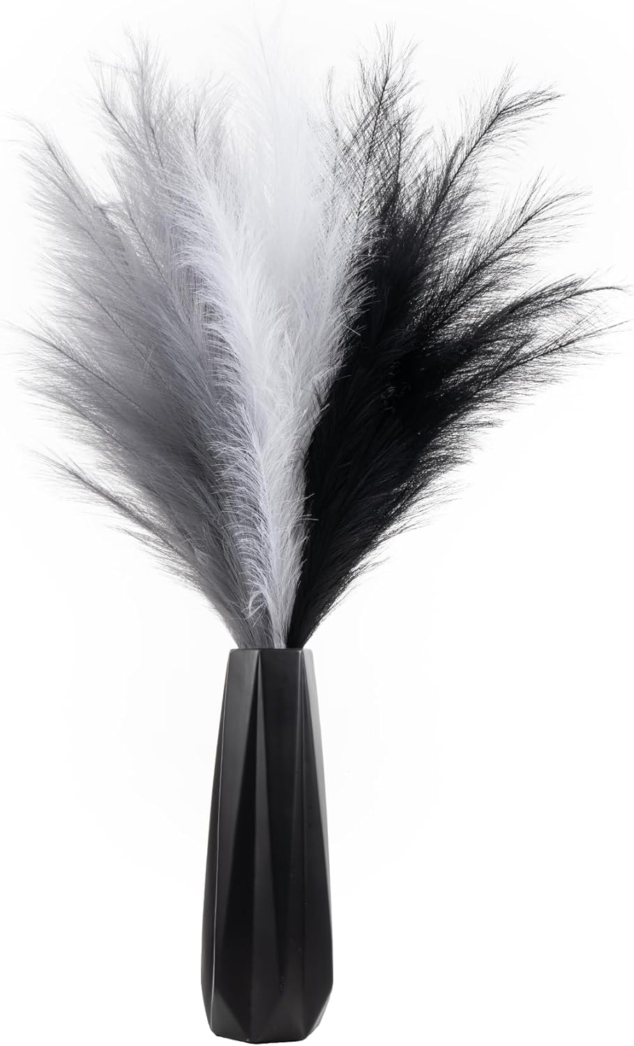 EVODIS Pampas Grass Decor Tall, 43"/110cm Faux Pampas Grass 6 Stems Large Pompass Grass Branches Tall Bulk Boho Flower Arrangement for Home Room Wedding Party Decor