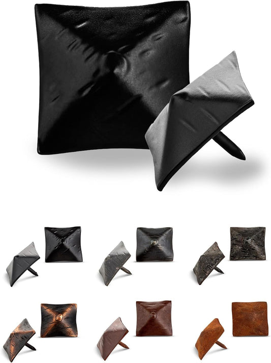 100 Pack 1.25" Square Head Iron Clavos Decorative Nails – Black – Handmade Rustic Square Fasteners for Farmhouse Shutters, Faux Wood Beams, Barn Doors, Shutters, and Gates – Ornamental Wood Accent