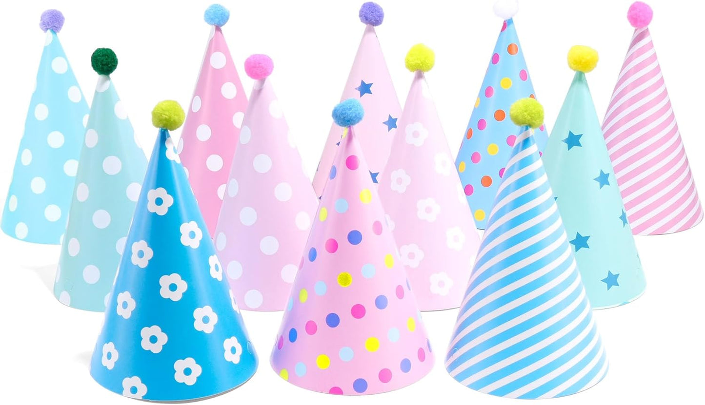 CANREVEL Party Hats for Kids and Adults, Party Headwear, Happy Birthday Hats, Birthday Party Decorations