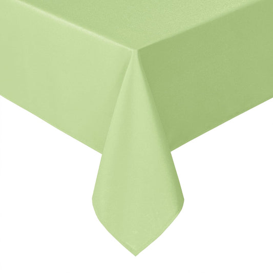 Hiasan Light Sage Tablecloth for Rectangle Tables - Waterproof Washable Polyester Fabric Table Cloth for Buffect Dining Birthday Party, 54 x 108 Inch