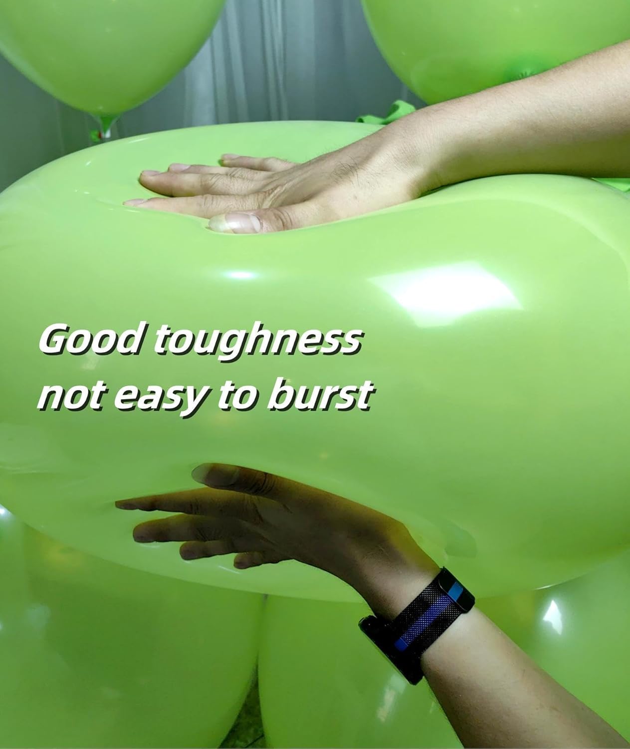 90 Pack Light Green Balloons 18 inch Green Latex Big Balloons for Party Decorations and Events ZWZLIULIAN