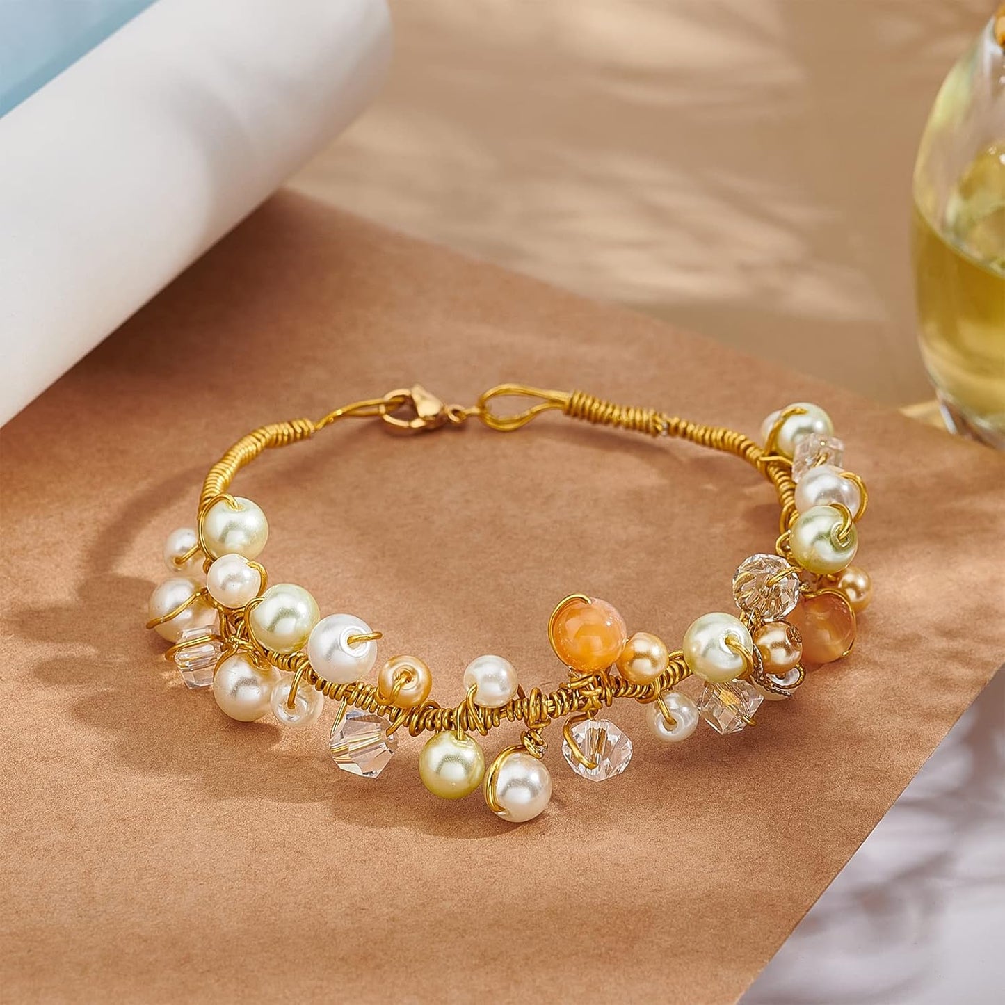 BENECREAT 20 Gauge 770FT Colored Aluminum Craft Wire - Deep Sky Blue Floral & Jewelry Beading Wire