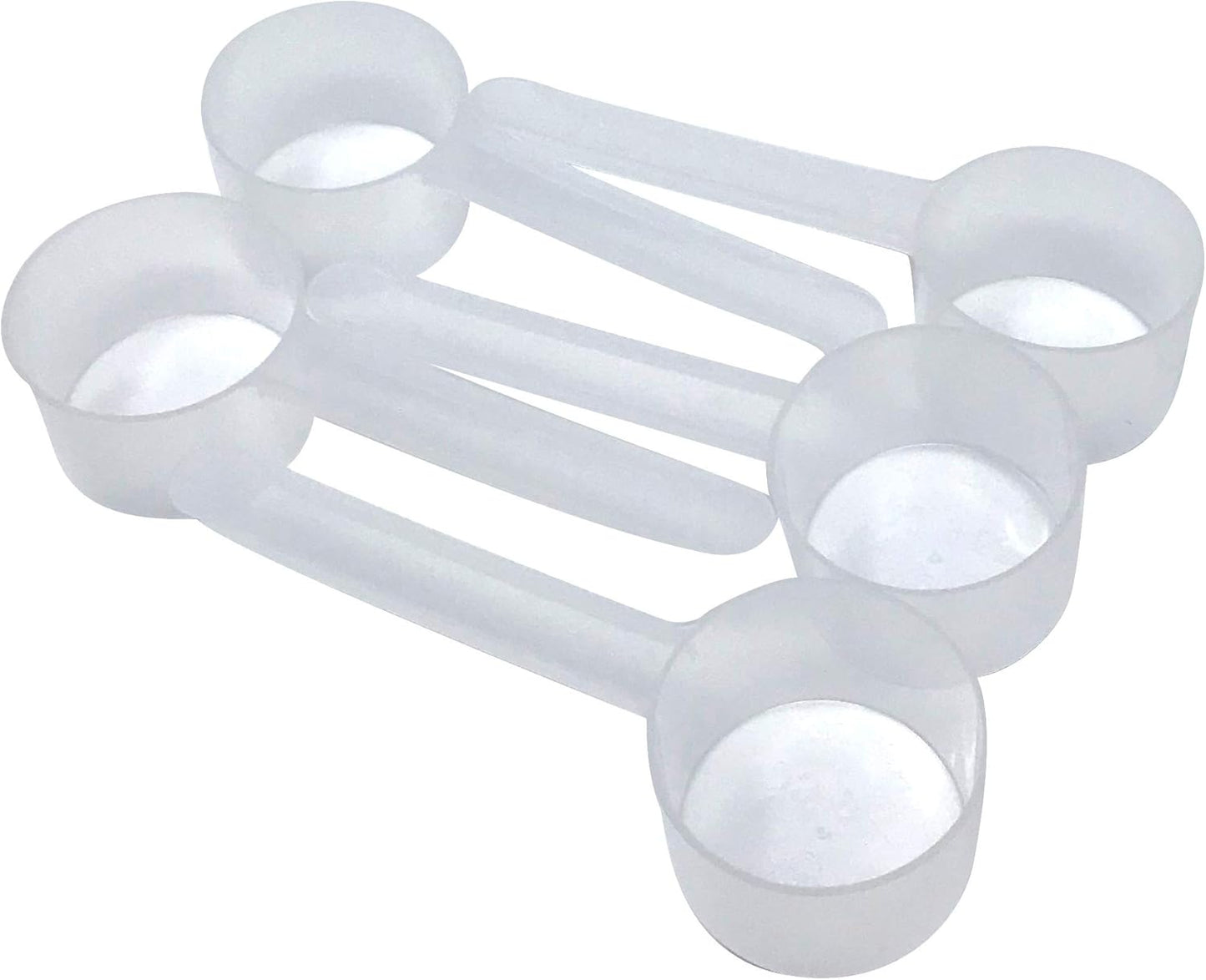 2 Tablespoon (1/8 Cup | 1 Oz. | 6 Teaspoon | 29.6 mL) Long Handle Scoop for Measuring Coffee, Pet Food, Grains, Protein, Spices and Other Dry Goods (Pack of 5)