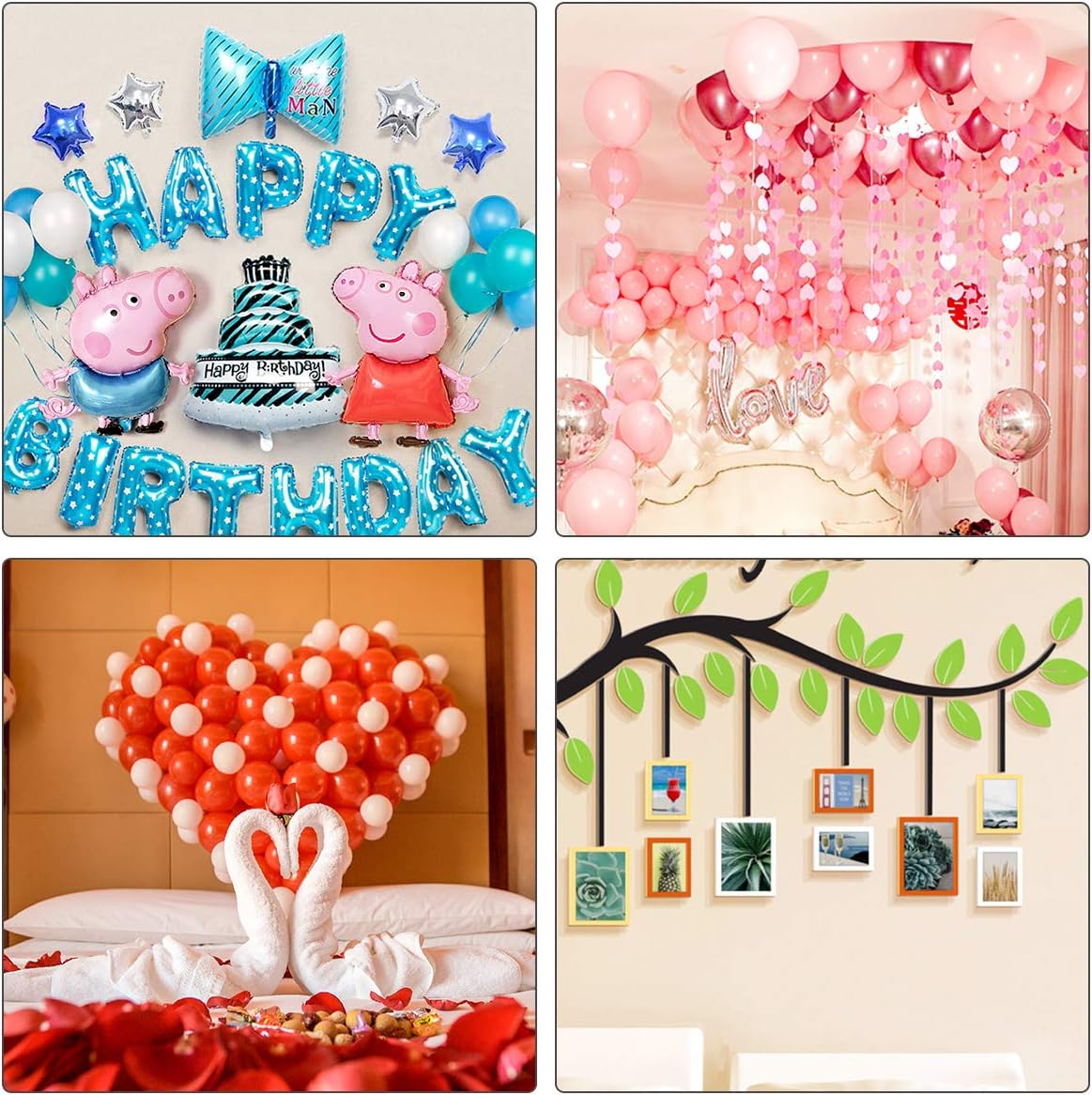 3000pcs Glue Point Clear Balloon Glue Removable Adhesive Dots Double Sided Dots of Glue Tape for Balloons Craft Glue Points Dots Sticky Dots or Wedding Decoration