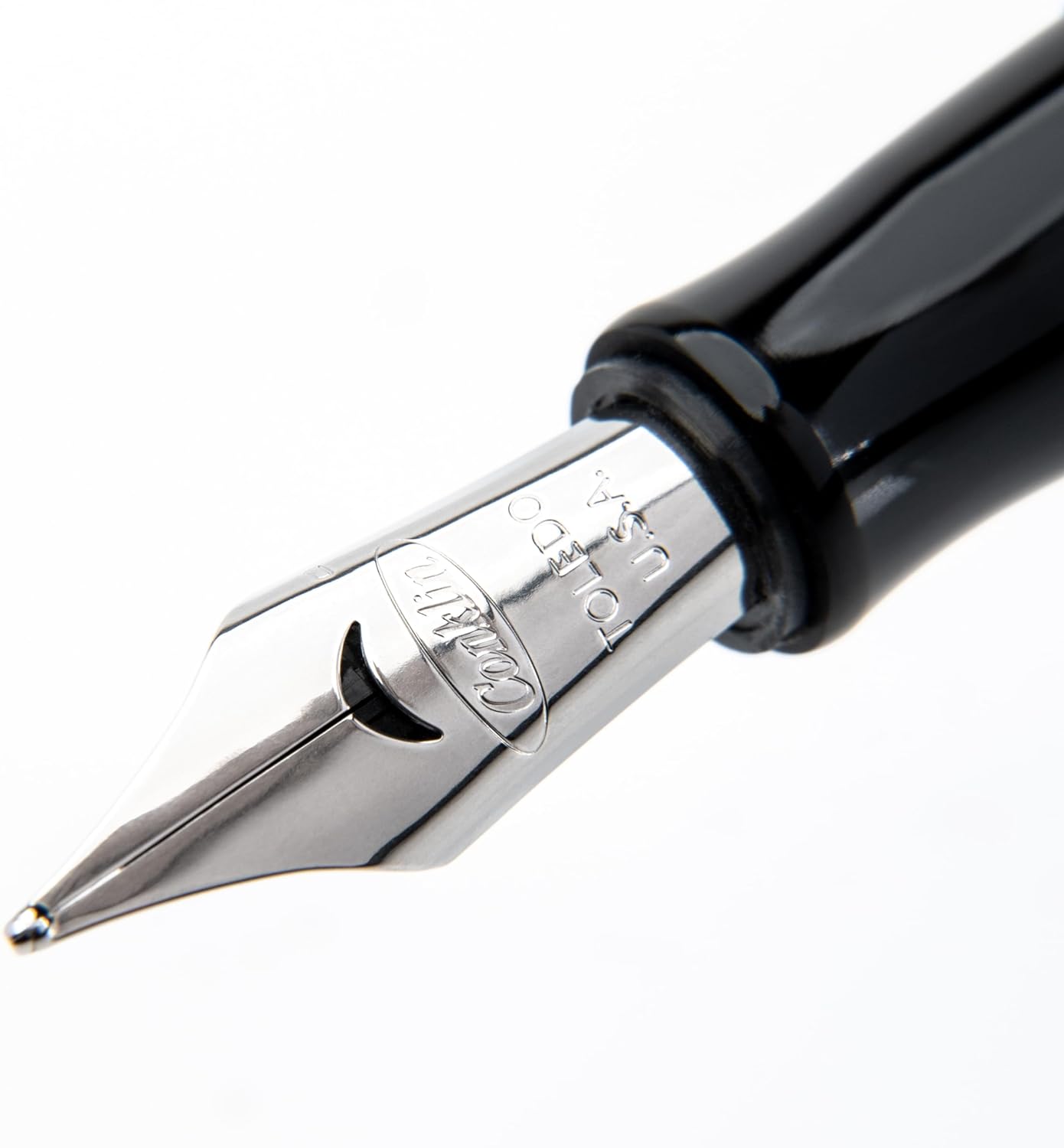 Conklin Duragraph Fountain Pen Ice Blue - Broad Nib, Elegant Writing Instrument with Cool Blue Finish