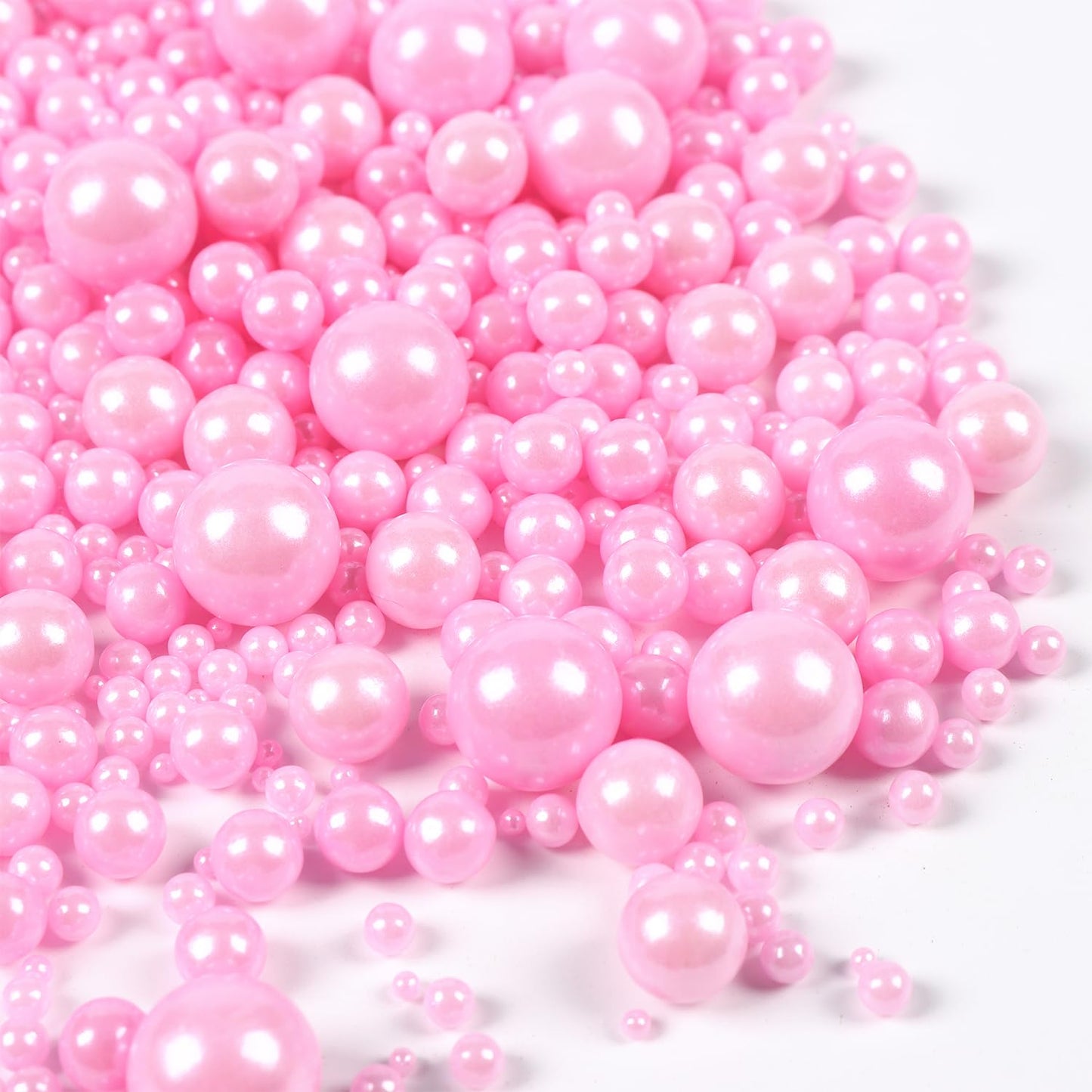 Edible Pearls for Cake Decorating, Pink Sprinkles, Pink Pearl Sprinkles for Cookies, Macaron, Cake, and Ice Cream Topping, Perfect for Valentine's, Holidays, and Baby Shower.120g(4.23oz)