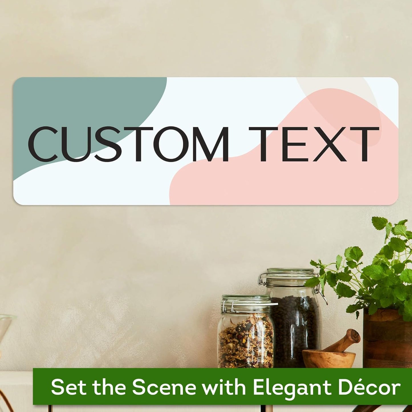 Custom Sign, Custom Street Sign, 11 Font Colors, 13 Font Styles, 4 Hole Options, 22 Sizes, 6x18 Inches, Rust Free DiBound, Fade Resistant, Made in USA by My Sign Center (Minimalist)