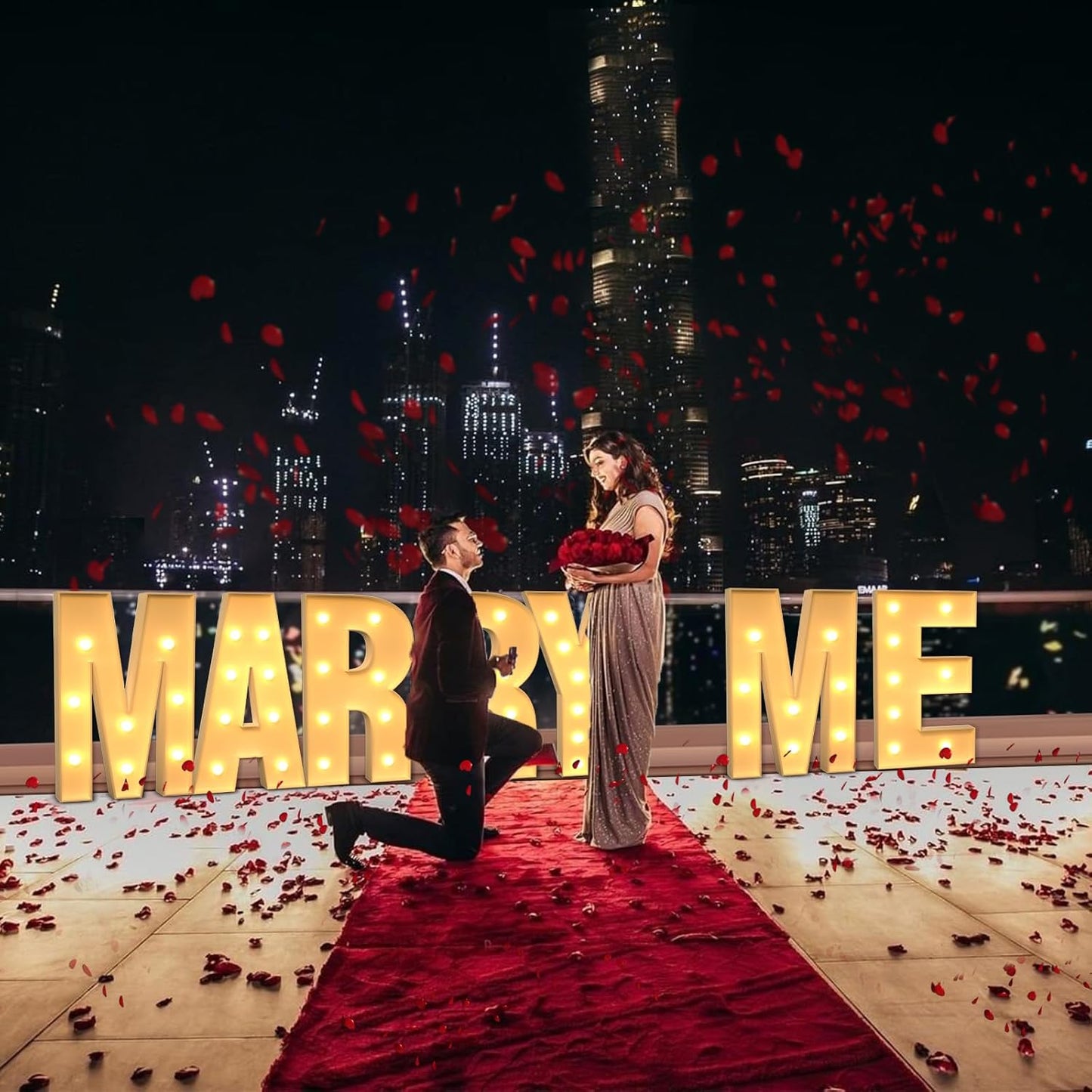 Marquee Letters 4 Feet Tall Large Light Up Letters N Happy Birthday Decorations Marry Me Engagement Party Decor Yellow Light Birthday Decorations Balloon Arch Kit Foam Sign N