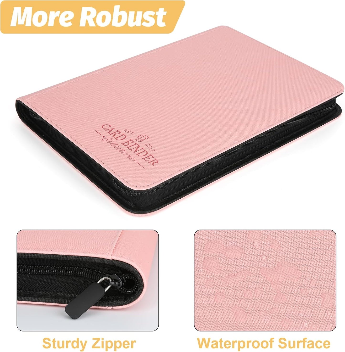 Trading Card Binder, Card Collection Binder Album Folder with 540 Side Loading Pockets, 9 Pocket Trading Card Album Folder for TGC,MTG, Baseball Cards, Yugioh