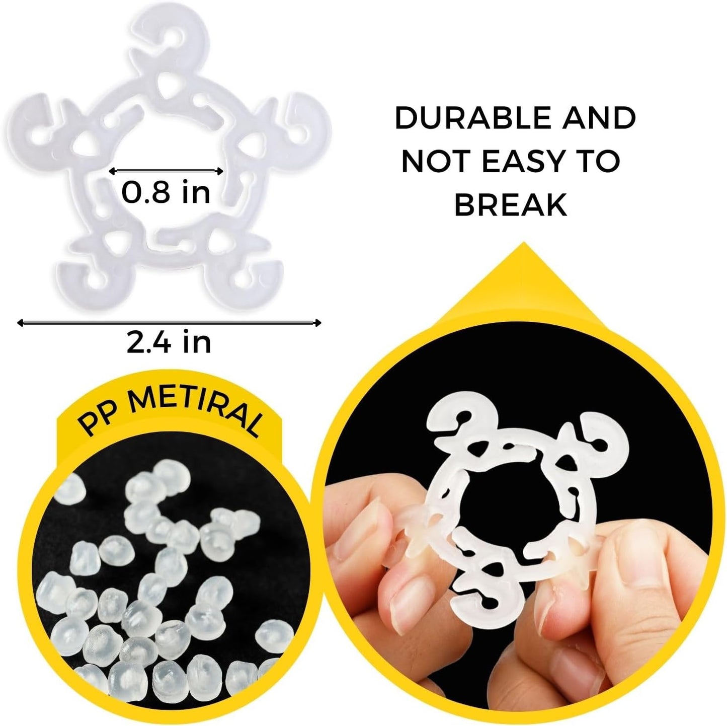 60 PCS Balloon Clips, Balloon Arch Clips, Balloon Connectors Clip Holders for Decor Balloon Arch Column Stand Garland Birthday Wedding Baby Shower Party Decorations