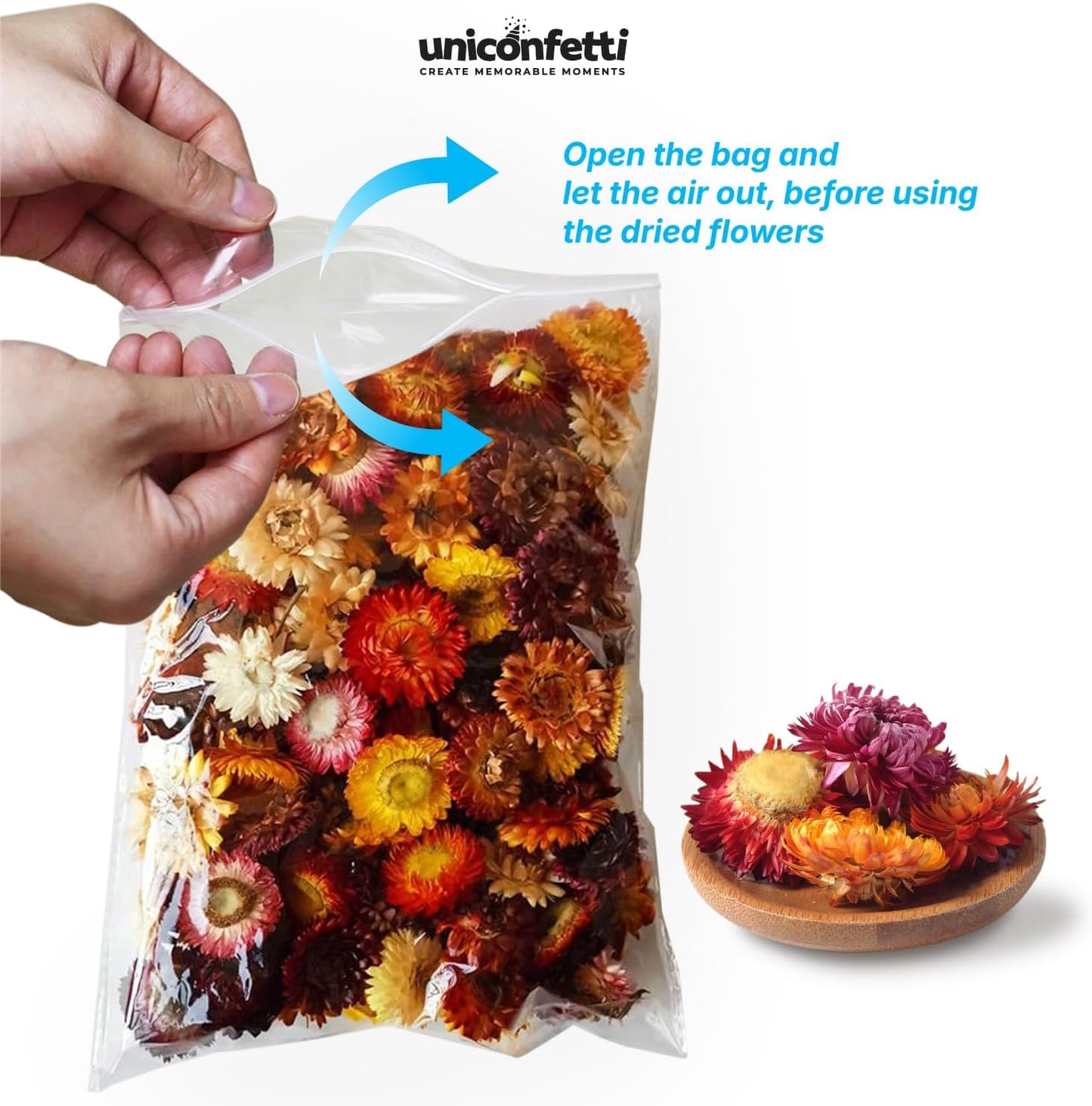 Dried Flower Red Plum Biodegradable Confetti - Real Flower Petals for Weddings, Flower Girl Toss, Wedding Send Off Ideas, Party Table Decoration | Boxed - 8oz (0.5lbs)