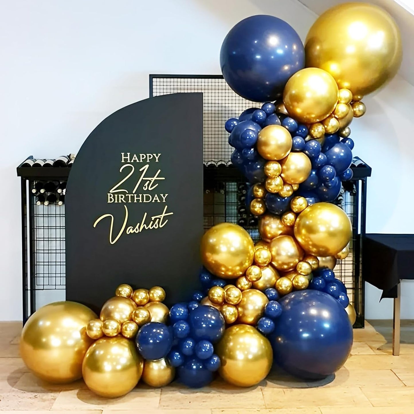 90pack Navy Blue Balloons Different Size 18/12/10/5 Inch Dark Blue Balloon Garland Arch Kit for Graduation, Wedding, Birthday, Baby Shower, Gender Reveal, Anniversary Party Decorations