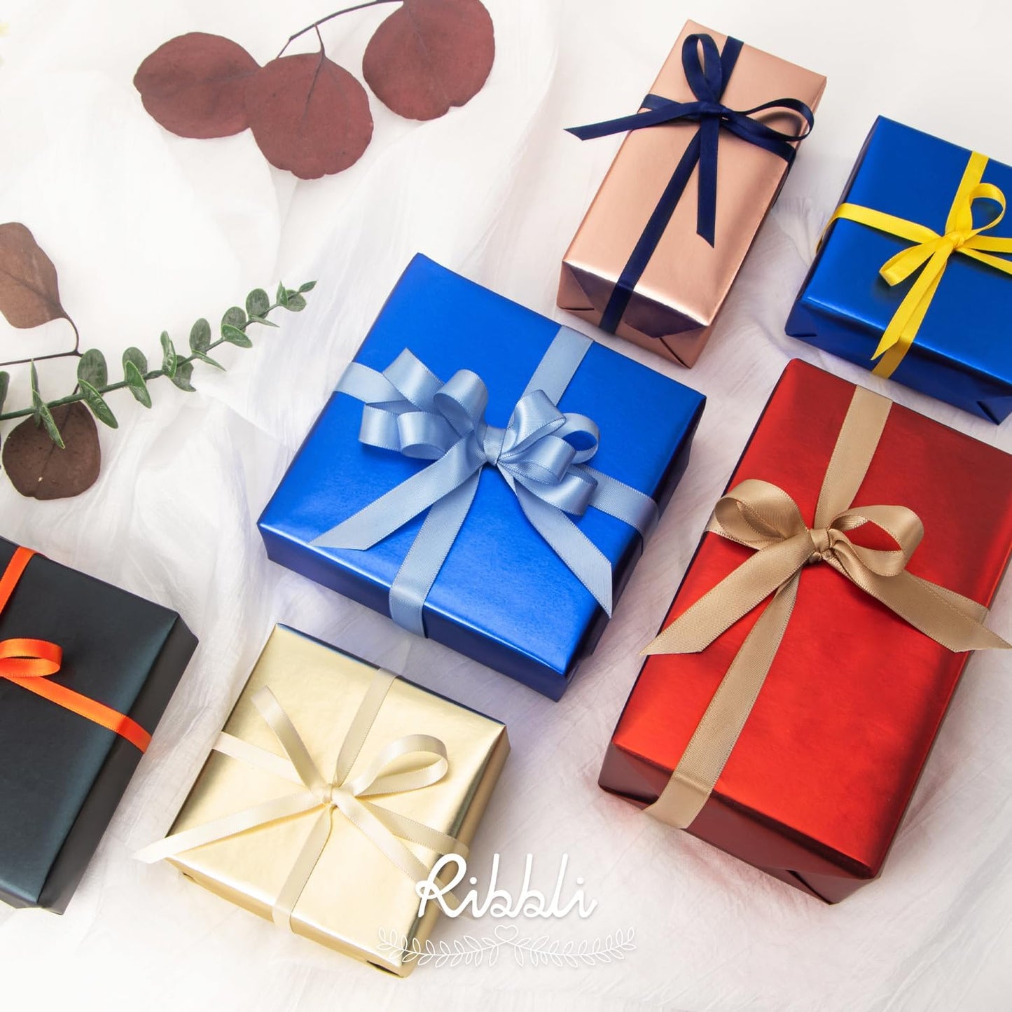 Ribbli Maize Yellow Double Faced Satin Ribbon,1/4” x Continuous 25 Yards,Use for Bows Bouquet,Gift Wrapping,Baby Shower,Floral Arrangement