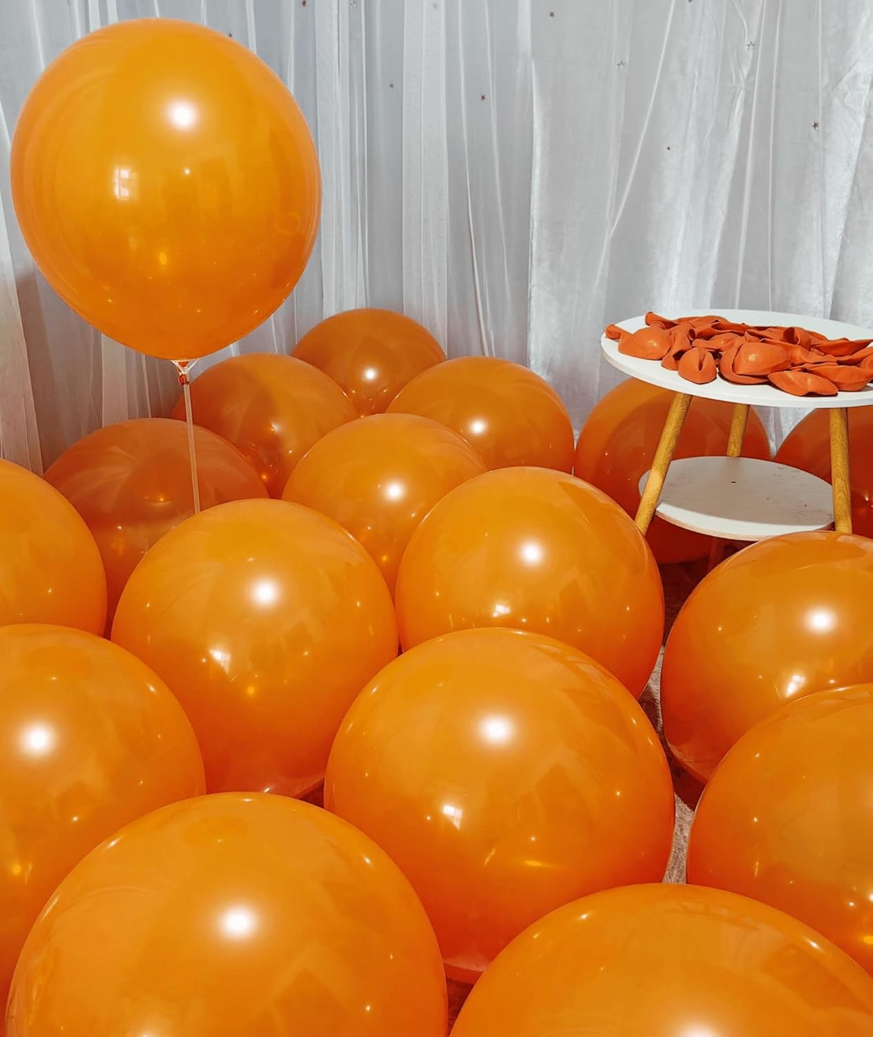 90 Pack Orange Balloons 18 inch Orange Latex Party big Balloon Bulk for Various Party Events Decorations