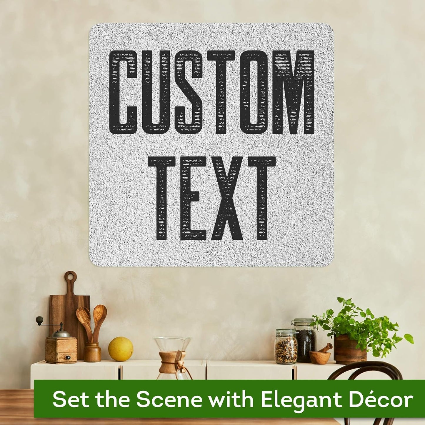 Custom Sign, Custom Street Sign, 11 Font Colors, 13 Font Styles, 4 Hole Options, 22 Sizes, 30x30 Inches, Rust Free DiBound, Fade Resistant, Made in USA by My Sign Center (Concrete)